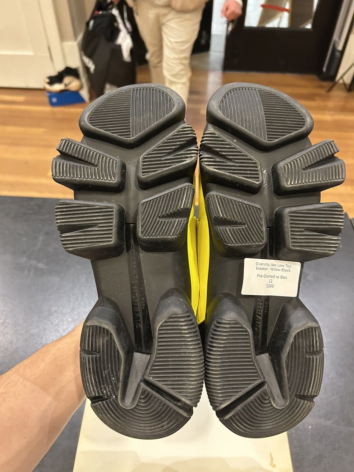 Givenchy Givenchy Jaw Low Top Sneakers - Yellow Size US 12 / EU 45 - 5 Thumbnail