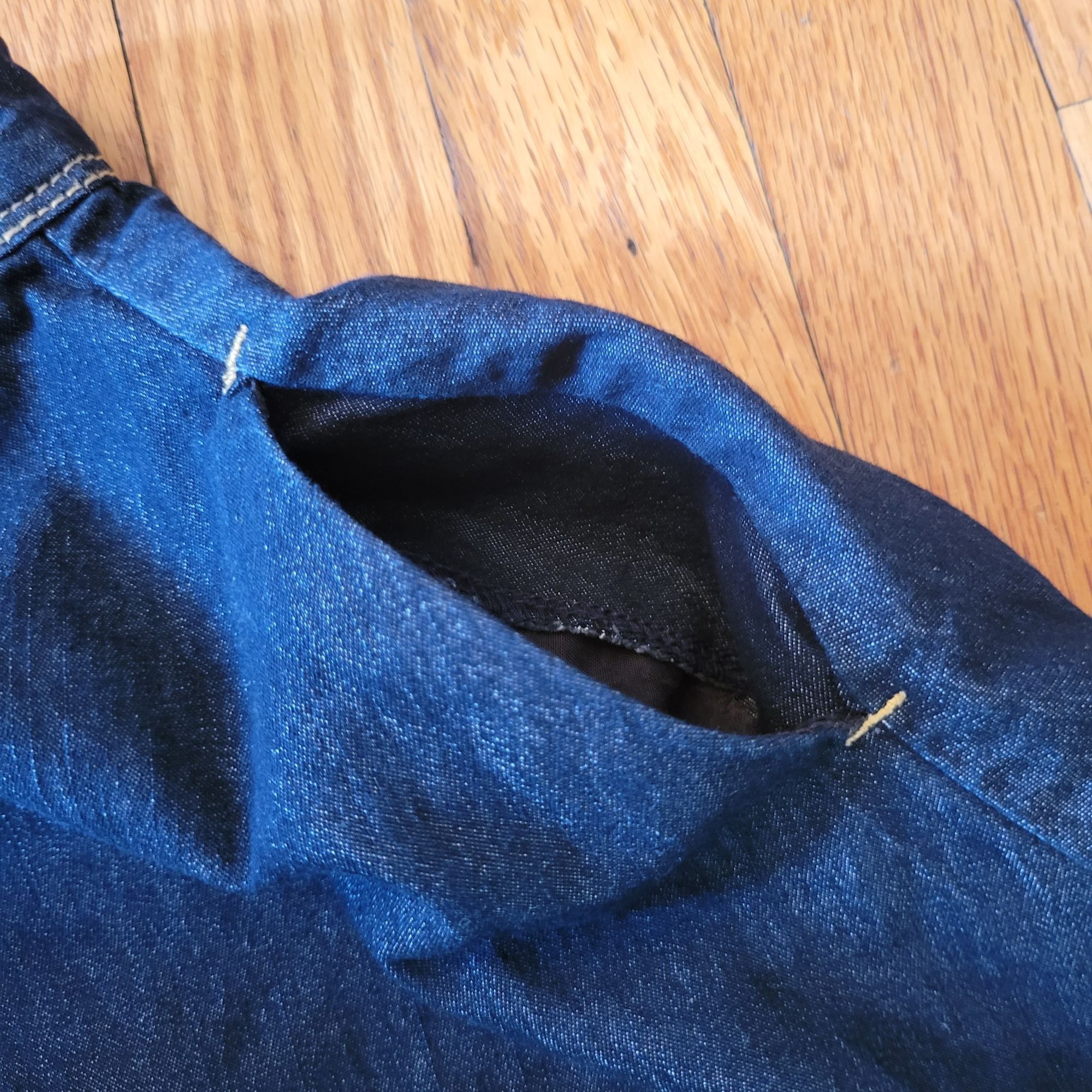 Vintage JW Style Denim Midi Skirt Flared Pockets 12 Full A Line Mode Size 34" / US 12 / IT 48 - 6 Thumbnail