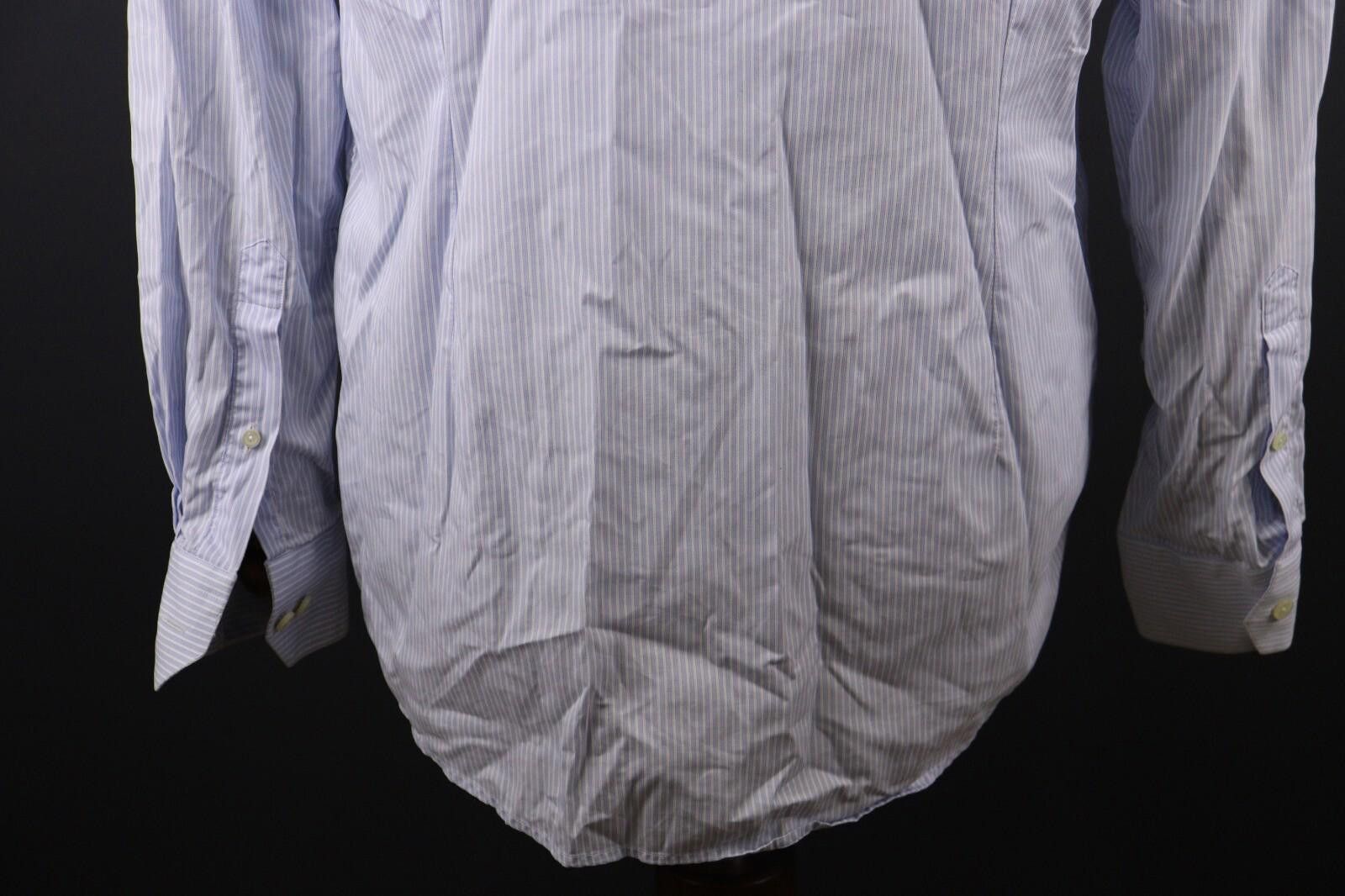 Eton Eton Contemporary Blue Stripe Shirt Size 41 /16 Size US M / EU 48-50 / 2 - 9 Thumbnail