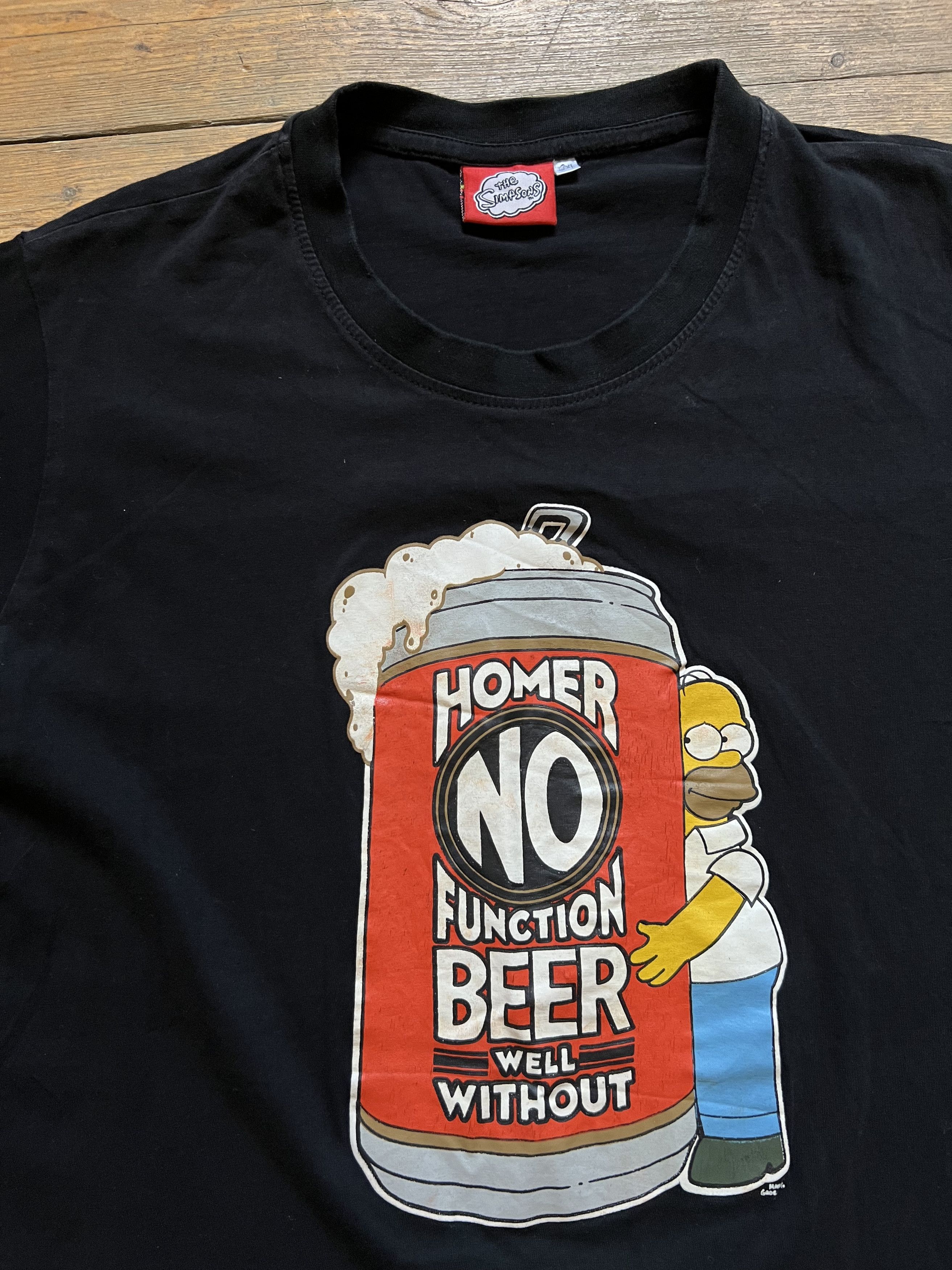 Asspizza Homer Simpson Beer Humor y2k tee adult Size US XL / EU 56 / 4 - 2 Thumbnail
