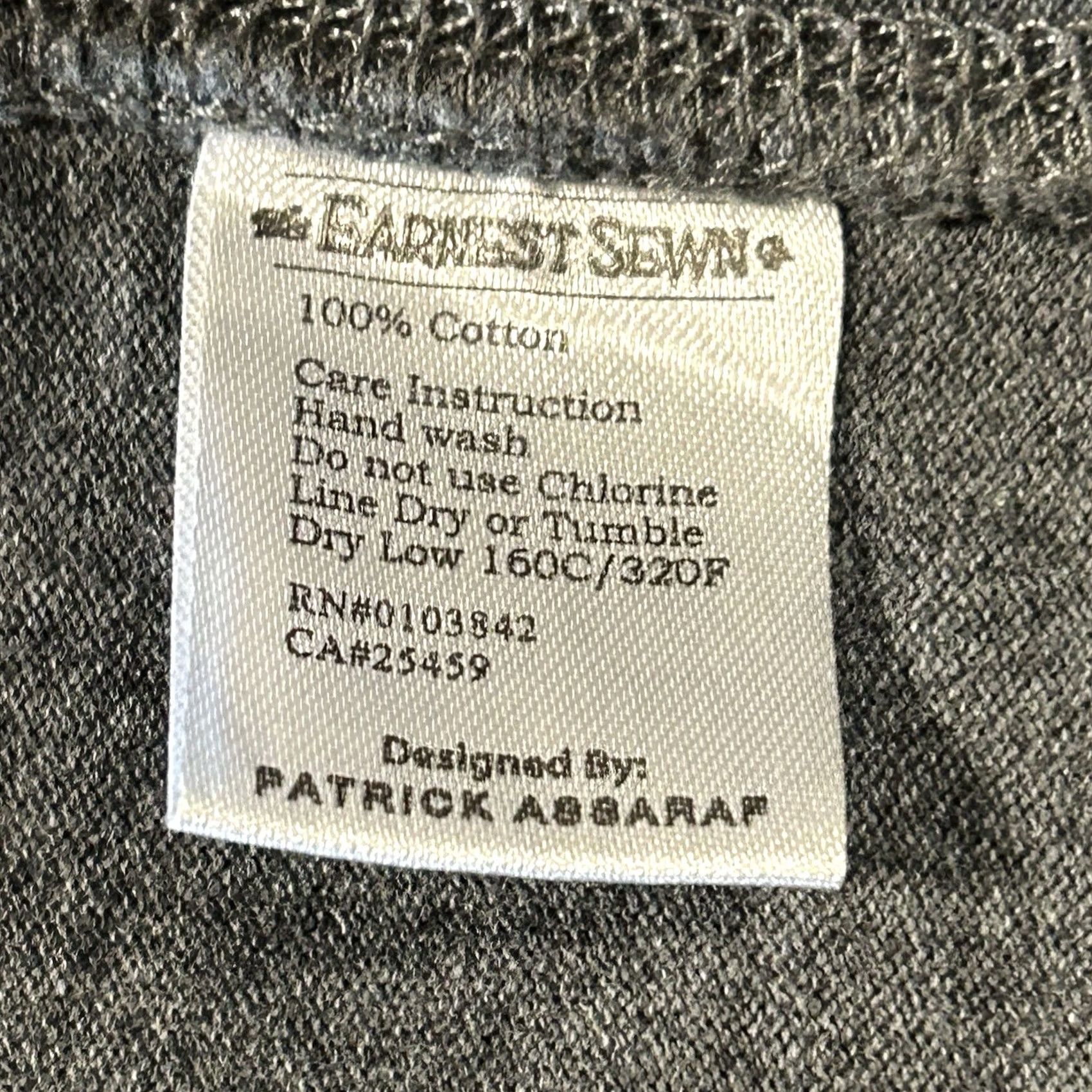 Vintage Earnest Sewn Jacket Mens M Gray Cotton Blend Full Zip Corduroy Collar Pockets Lightweight Casual Workwear Travel Knit Size US M / EU 48-50 / 2 - 6 Thumbnail