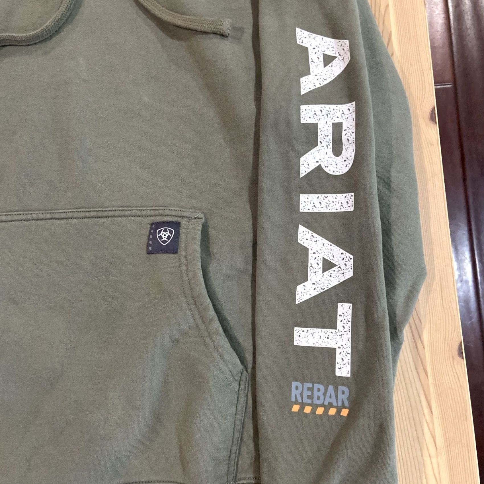 Ariat Ariat Rebar Pullover Hoodie Men M Green Fleece Skull Crew Neck Hooded Shirt Size US M / EU 48-50 / 2 - 2 Thumbnail