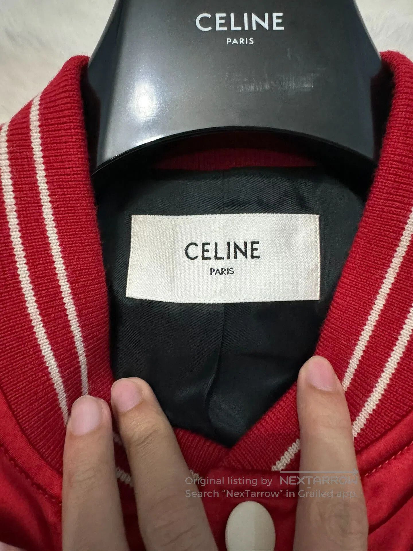 Celine Celine Classic Satin Baseball Jacket. Size US L / EU 52-54 / 3 - 4 Thumbnail