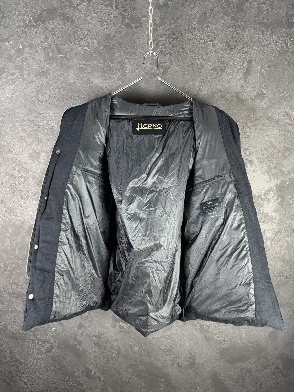 Herno HERNO Norfolk Men's Down Jacket Navy Blue Size 50 Size US M / EU 48-50 / 2 - 10 Thumbnail