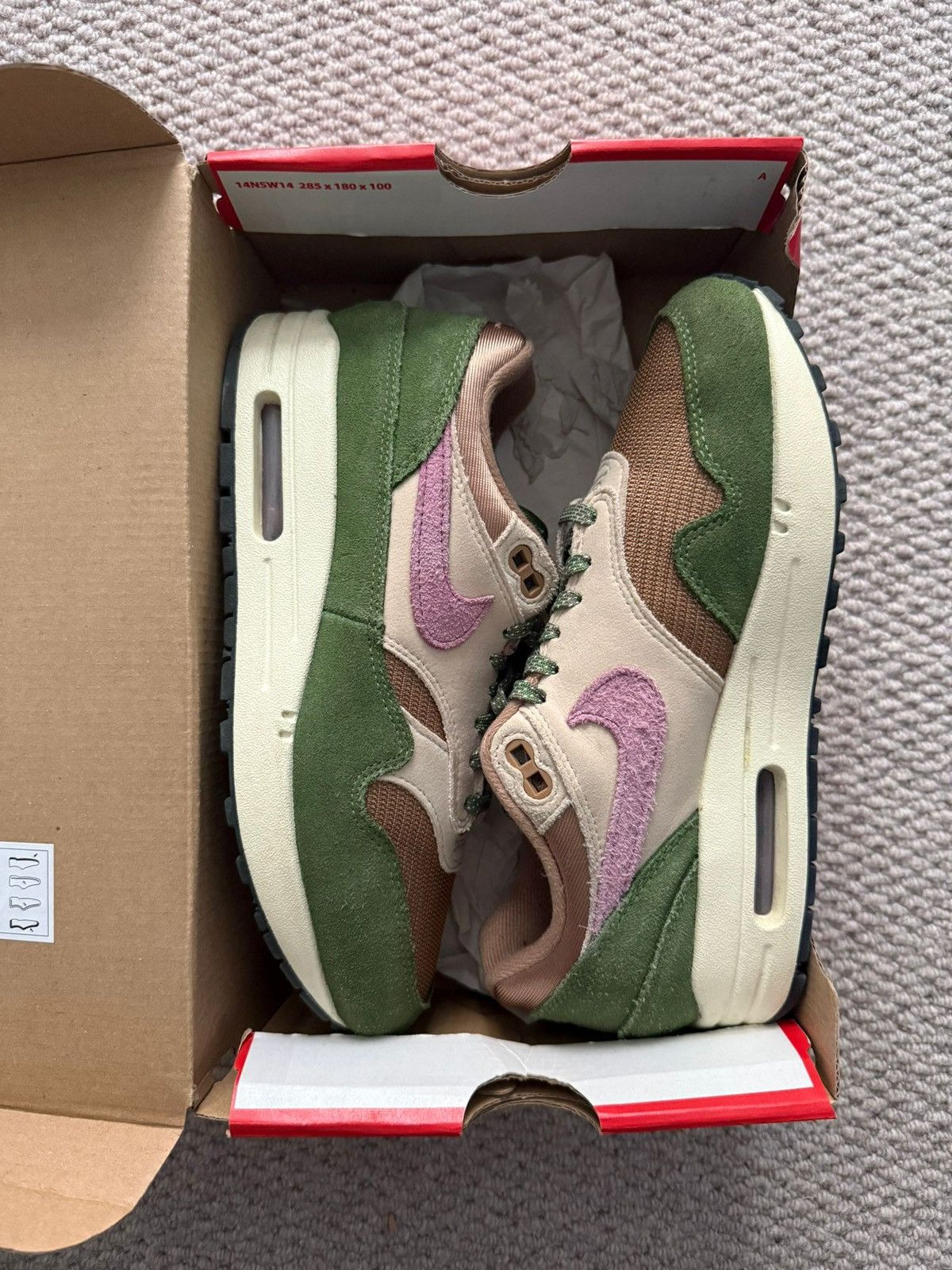 Nike Nike Air Max 1 Treeline khaki green colourway Size US 7.5 / IT 37.5 - 2 Thumbnail