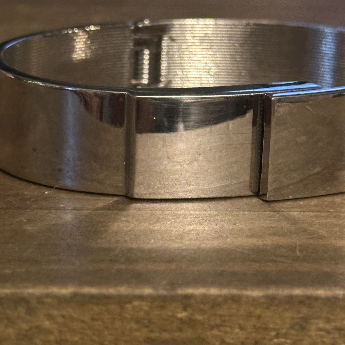 Other Glossy stainless steels steel hinged bangle bracelet Size ONE SIZE - 3 Thumbnail