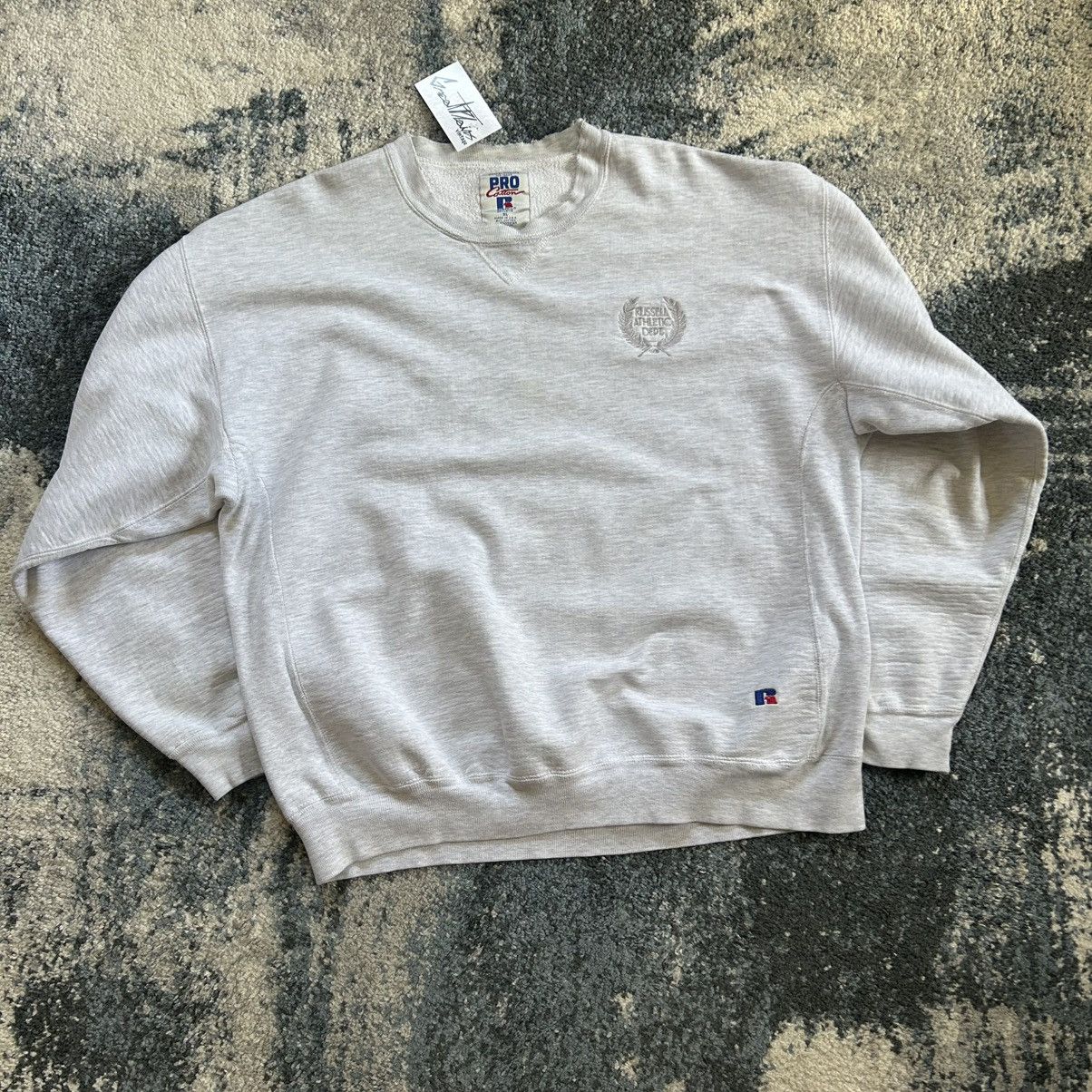 Russell Athletic RUSSELL ATHLETiC DEPT. 1902 OLYMPiC CREWNECK HEATHER ASH Size US XL / EU 56 / 4 - 10 Thumbnail