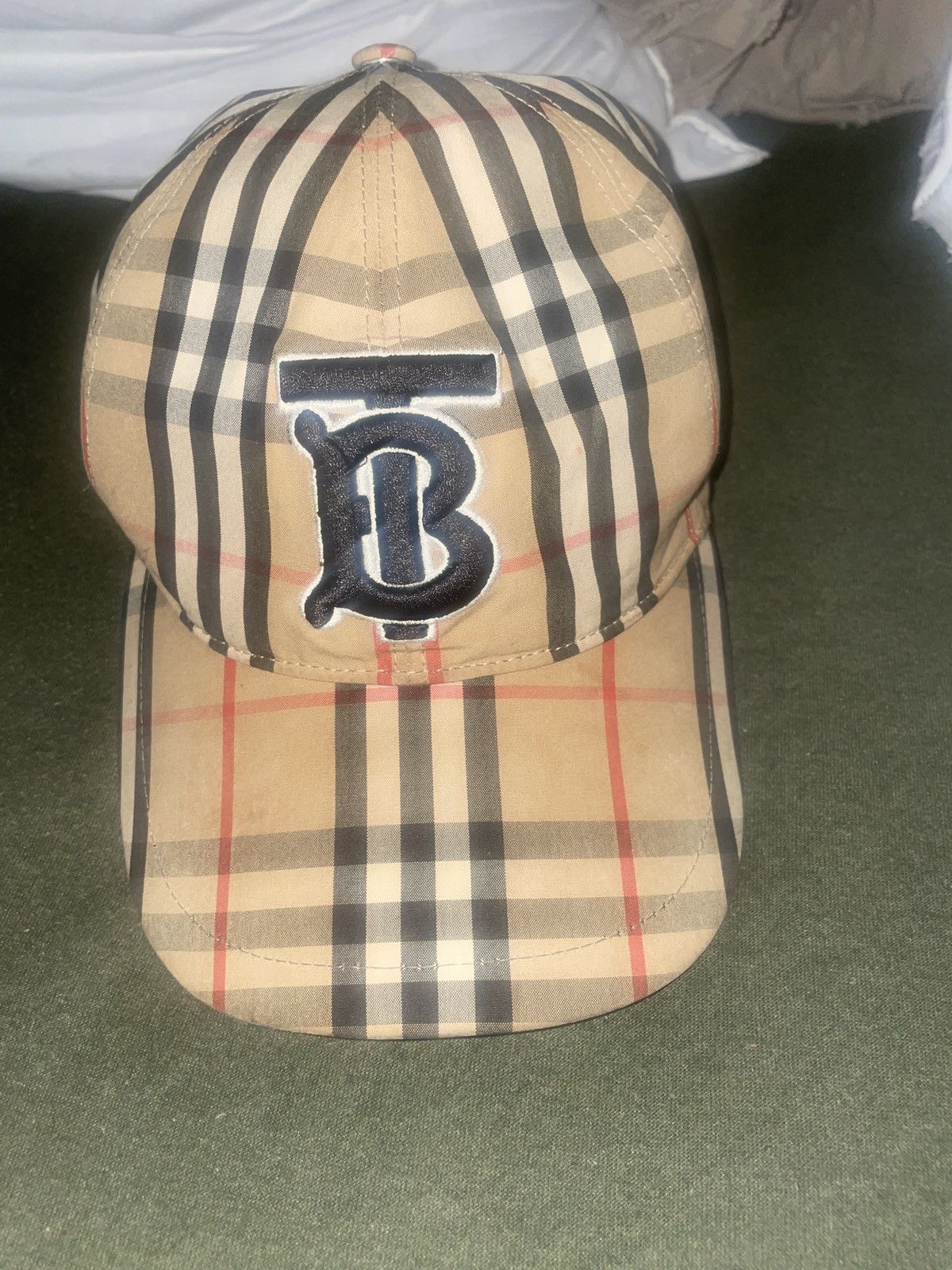 キャップ Burberry Check Motif Baseball Cap Burberry - Monogram Motif Vintage Check Cotton Baseball Cap