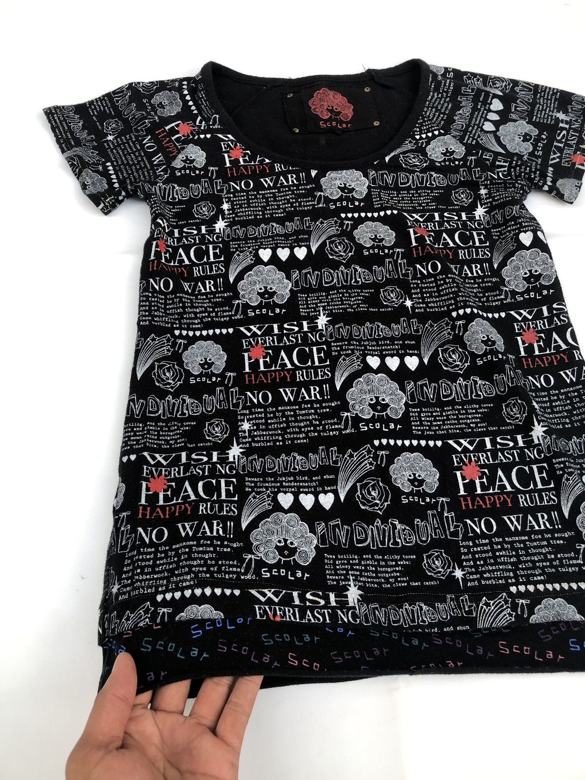 Hysteric Glamour Japanese Poem All Over Print Scolar Rock Punk Style Tee Size US M / EU 48-50 / 2 - 4 Thumbnail