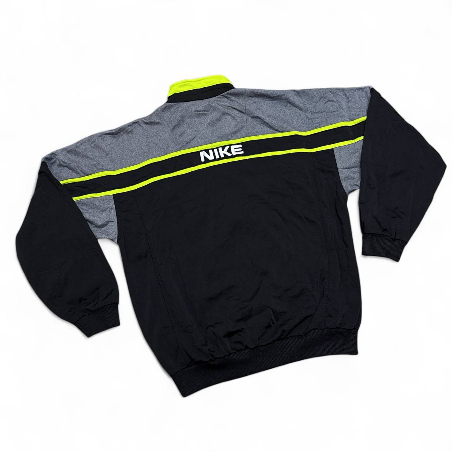 Nike Vintage Nike Big Swoosh Cotton Boxy Track Jacket Size US M / EU 48-50 / 2 - 2 Thumbnail