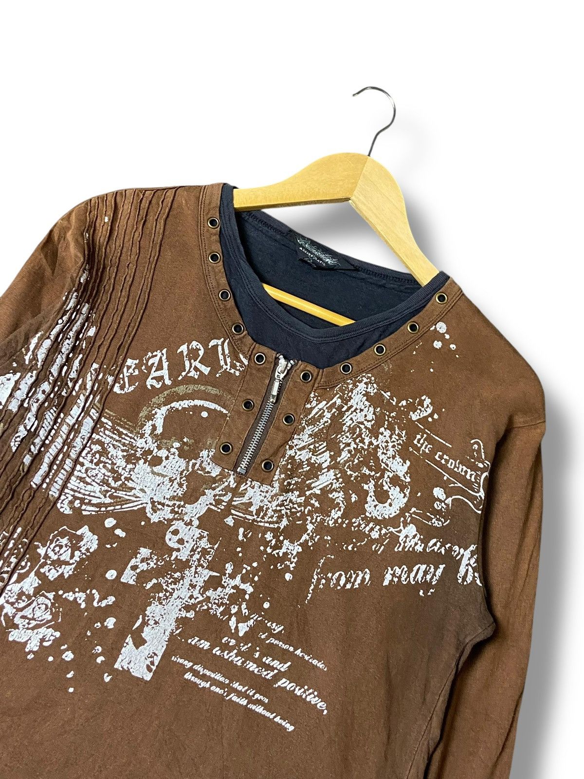 Japanese Brand Aristocratic Brand Grunge Style Long Sleeve Shirt (149) Size US XXS / EU 40 - 4 Thumbnail