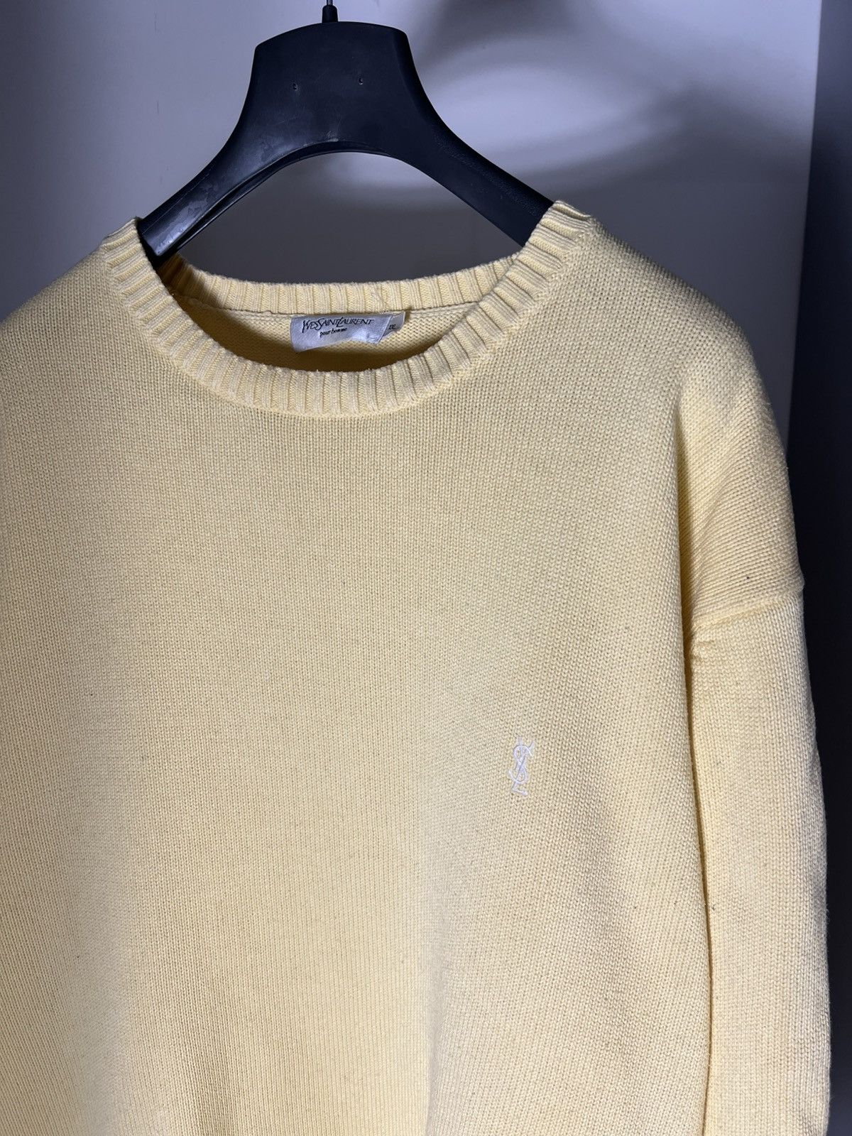 Saint Laurent Paris VERY RARE YVES SAINT LAURENT SWEATER KNIT LUXURY RETRO 90s Size US XXL / EU 58 / 5 - 4 Thumbnail