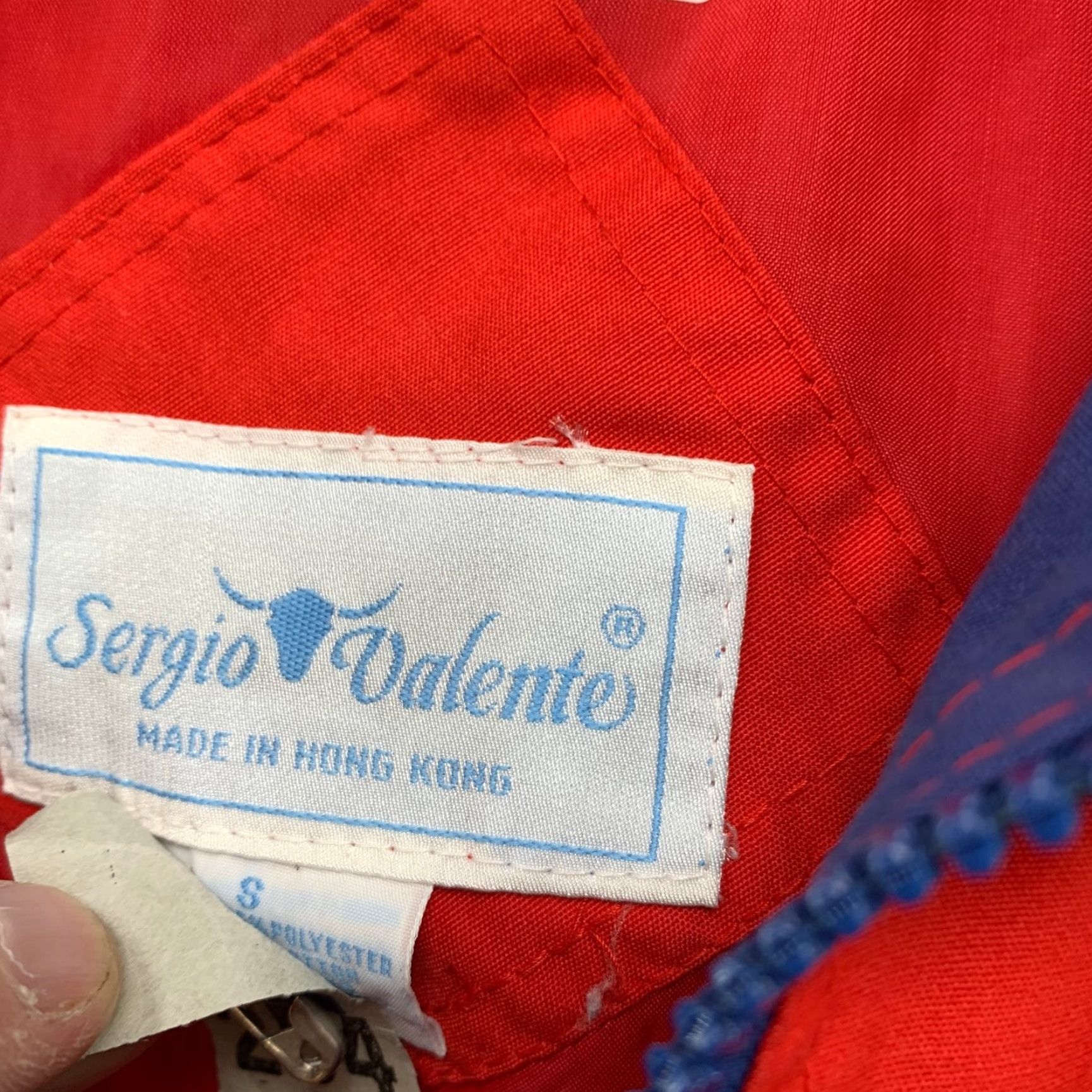 Vintage VINTAGE Sergio Valente Jacket Mens S Red Back Button Hong Kong Size US S / EU 44-46 / 1 - 7 Thumbnail