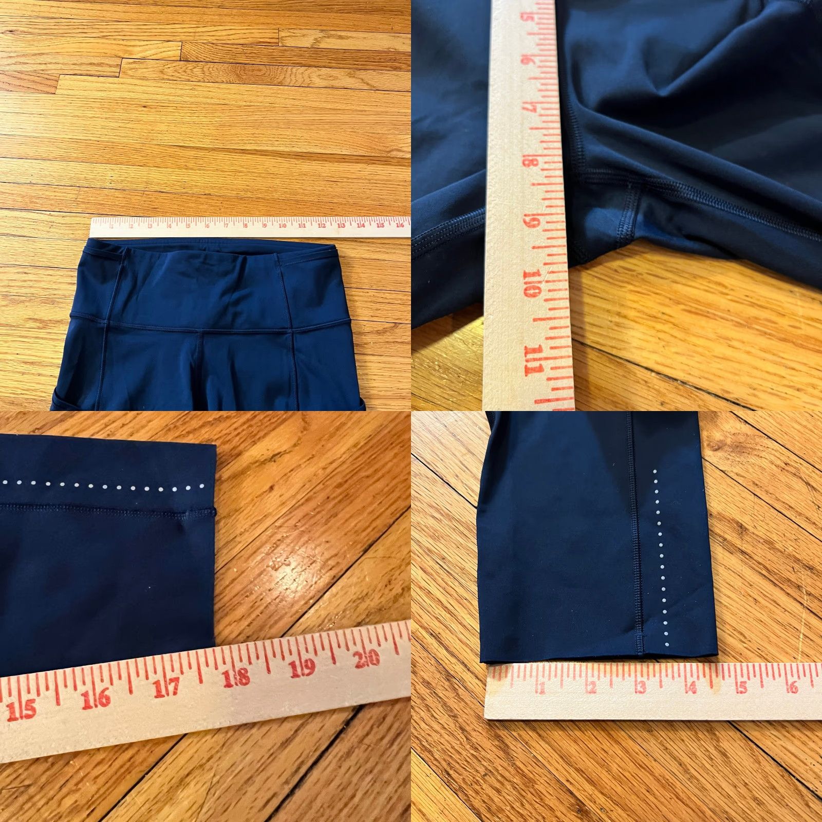 Lululemon Lululemon Leggings Womens 6 Fast Free Crop Blue Nulux W6AS5S Pockets - Crop, Leggings, Blue, 6, Women Size 28" / US 6 / IT 42 - 8 Thumbnail