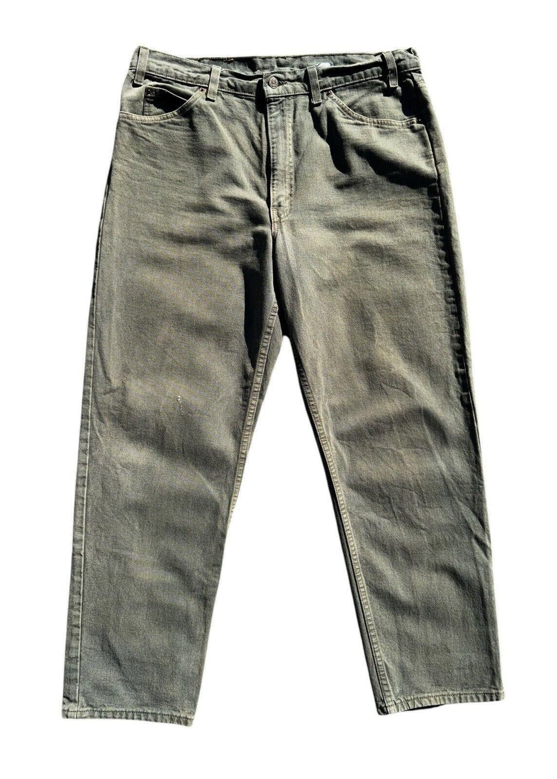 Levi's Vintage Levis 550 90s Orange Tab Moss Green Jeans 38x30 Size US 38 / EU 54 - 1 Thumbnail
