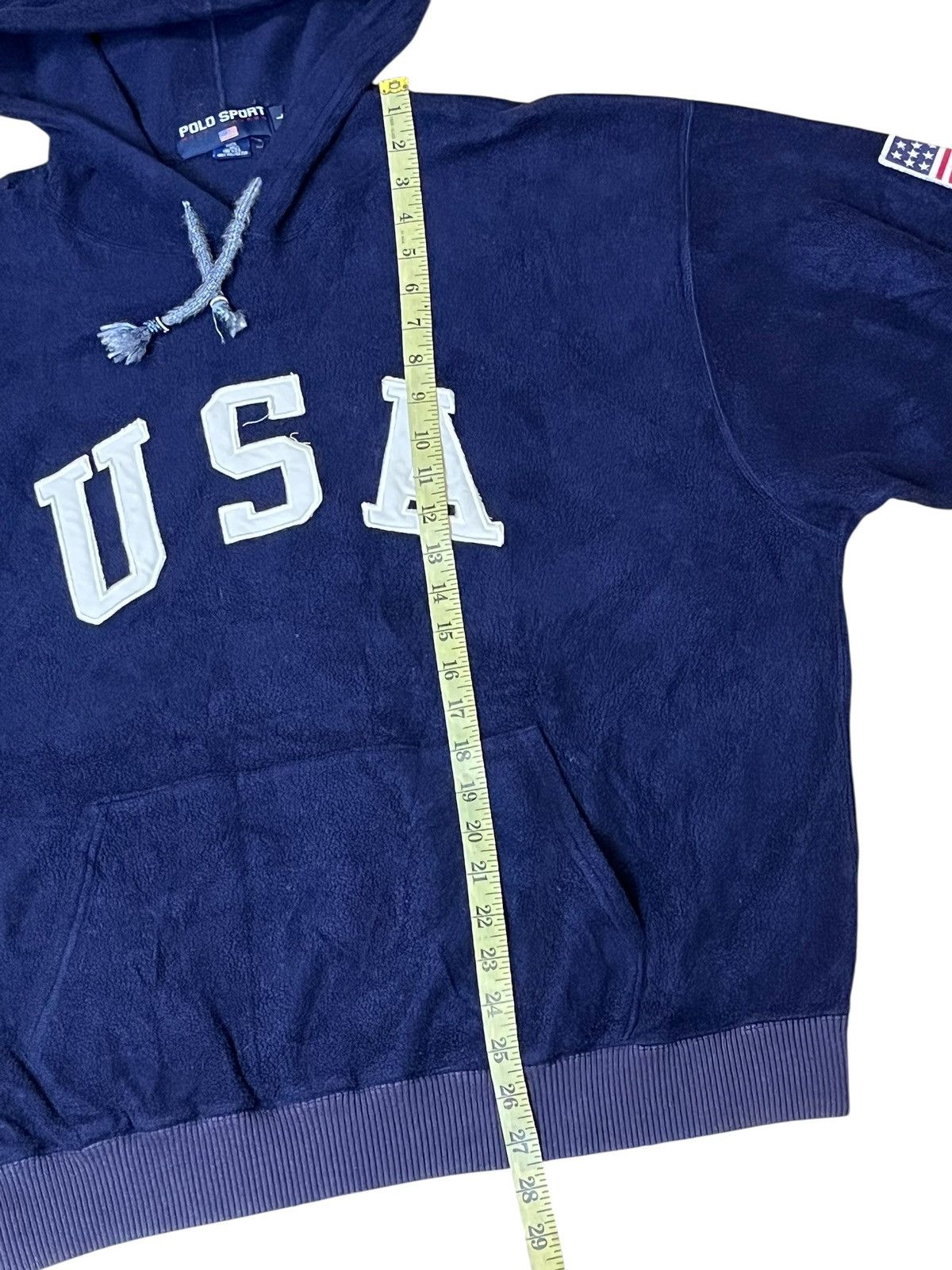 Polo Ralph Lauren Vintage 90s POLO SPORT ralph lauren usa fleece hoodies Size US XL / EU 56 / 4 - 12 Thumbnail