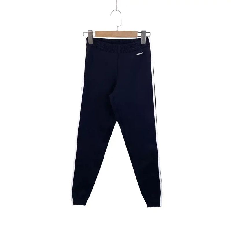Miu Miu Miu Miu Navy Nylon Women's Casual Pants 0089 Size 30" / US 8 / IT 44 - 1 Thumbnail