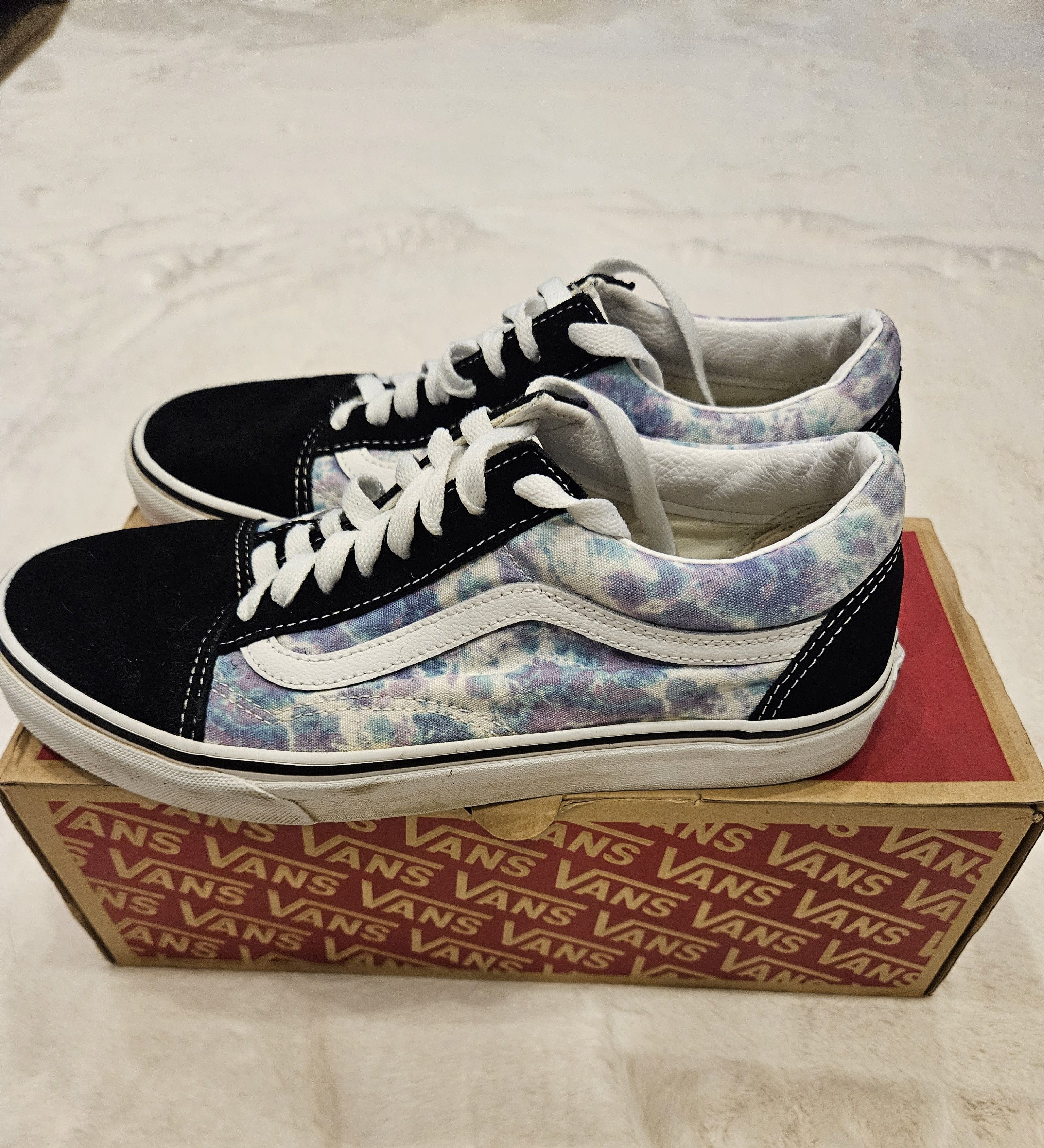 Vans Vans Old Skool 'English Lavender - Tie Dye' sneakers Size US 9.5 / IT 39.5 - 2 Thumbnail