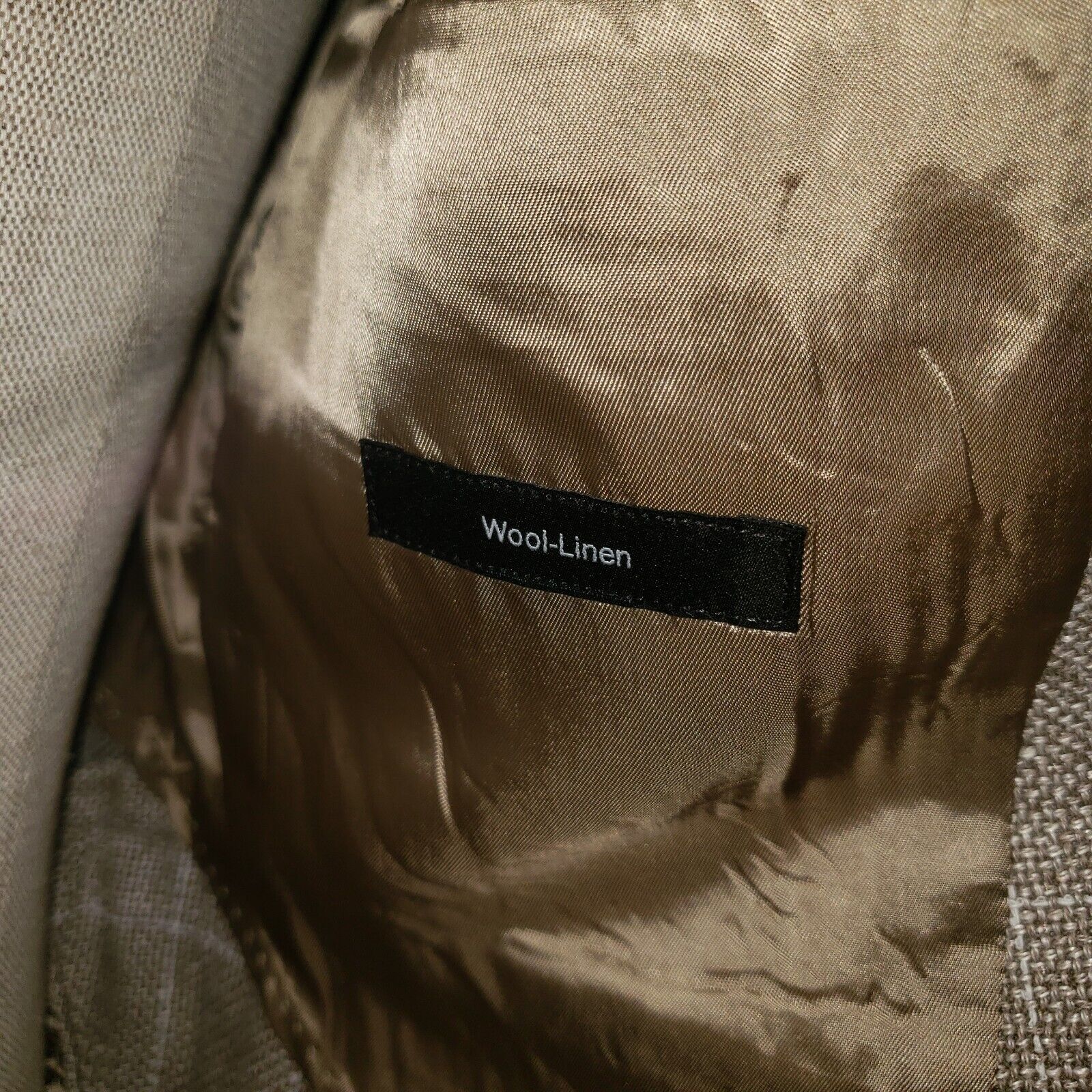 Hugo Boss Hugo Boss Mens Two Button Blazer Jacket Beige Size 38 R Size 38R - 5 Thumbnail