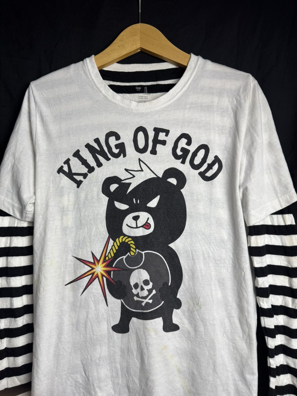 Hysteric Glamour × Japanese Brand × PPFM Japanese King Of God Double Layer 1of1 Long Sleeve Size US M / EU 48-50 / 2 - 3 Thumbnail