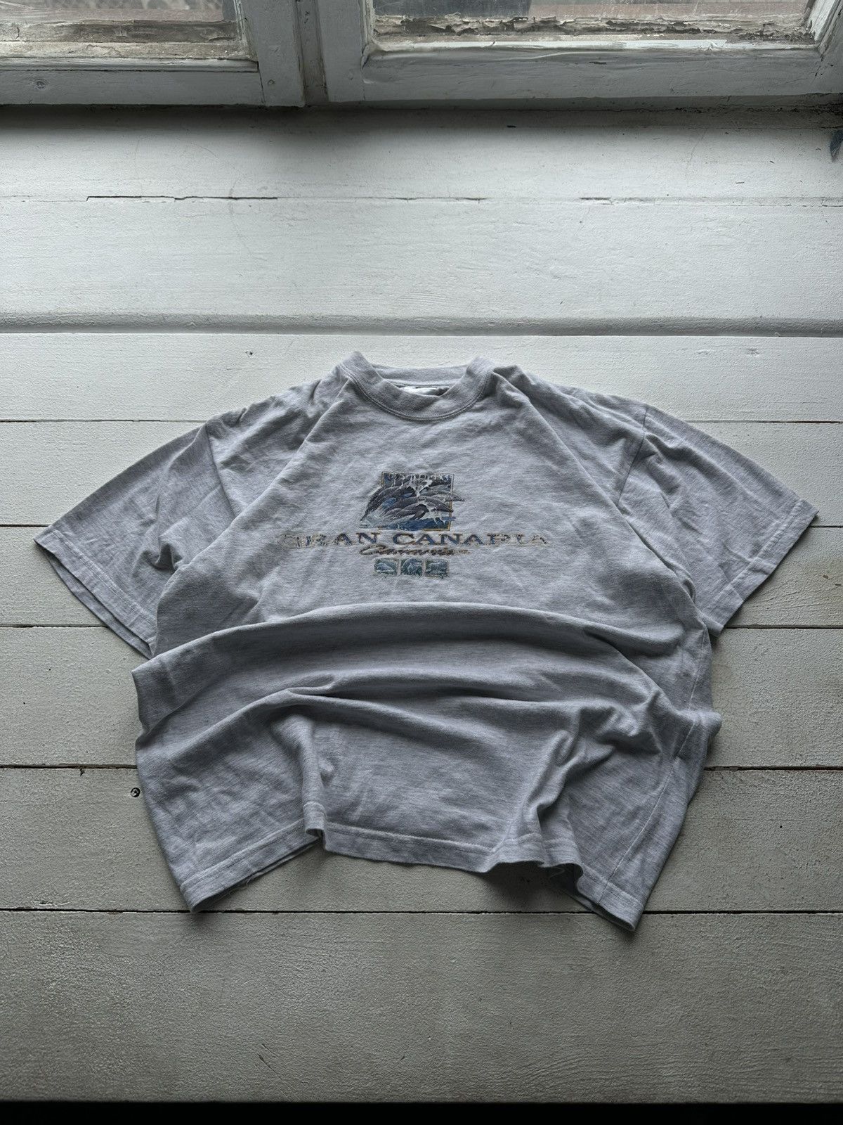 Fruit Of The Loom × Vintage 🚨VNTG Gran Canaria Shirt Souvenir Faded Graphic Tee Size US L / EU 52-54 / 3 - 1 Thumbnail