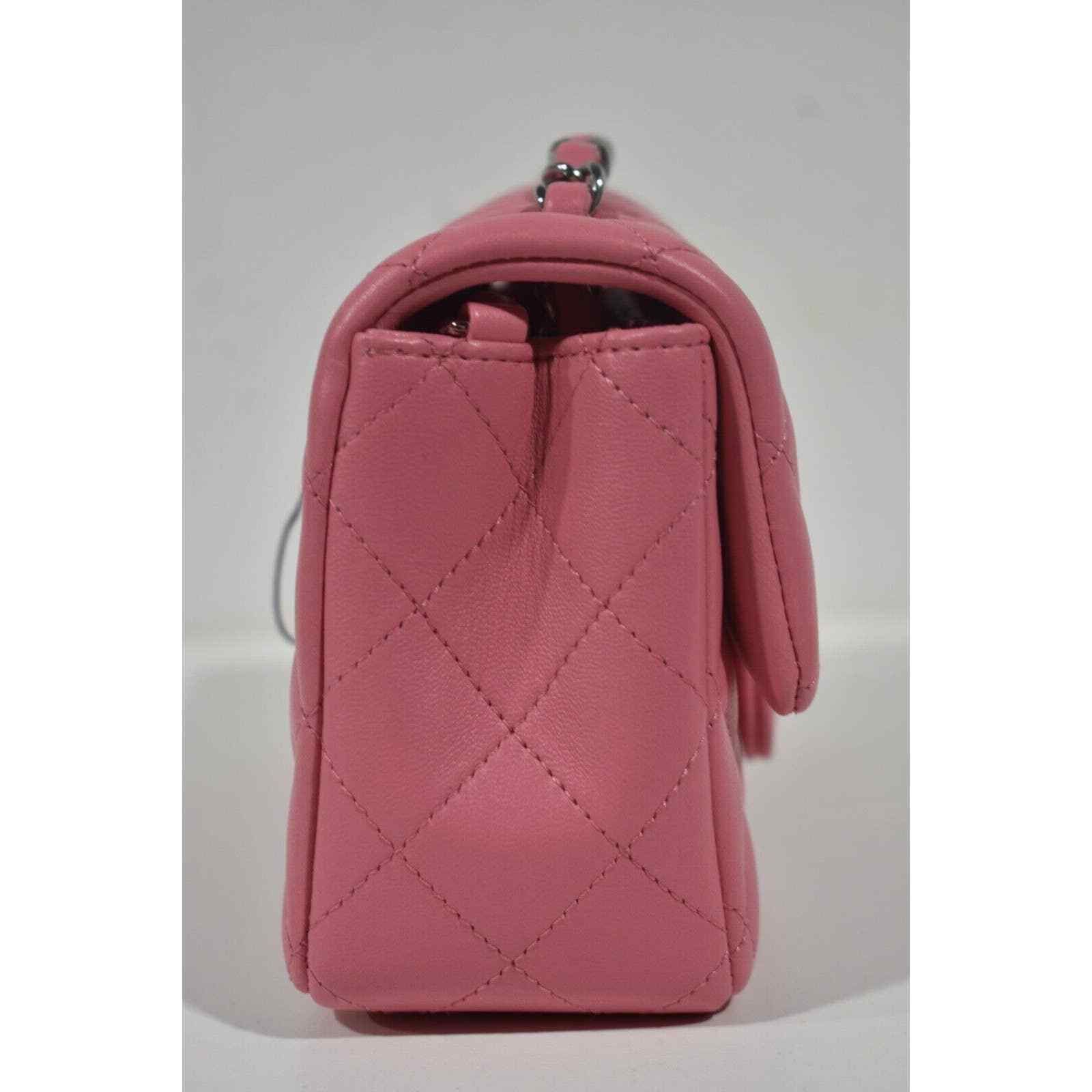 Chanel Chanel Lambskin Quilted Mini Flap Rectangle Crossbody Bag Size ONE SIZE - 5 Thumbnail
