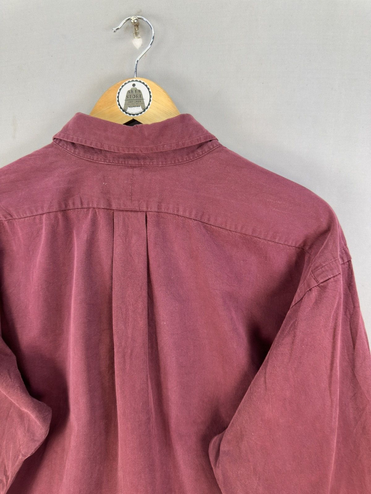 Ralph Lauren Vintage 90’s Ralph Lauren Plain Flannel Shirt Button Up Size US XXL / EU 58 / 5 - 5 Thumbnail