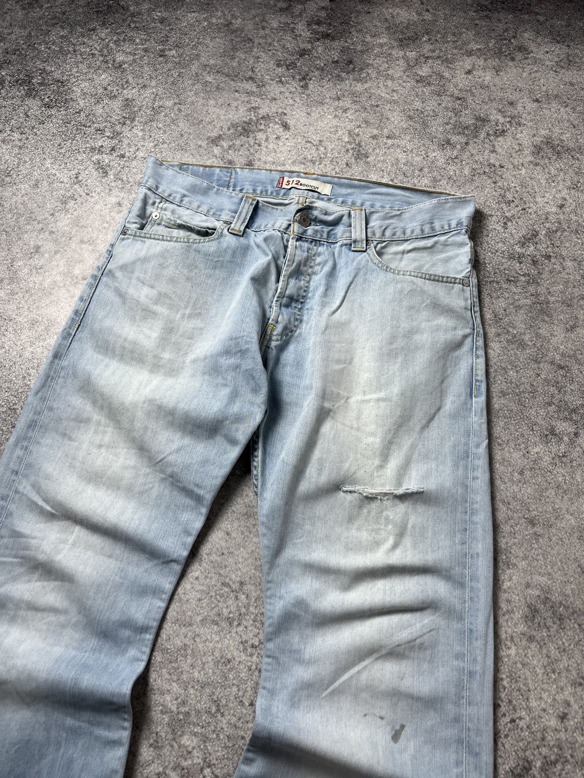 Levi's 🔥00'S LEVIS BOOTCUT FLARED WASHED JEANS TORNADO MART VIBE Size US 34 / EU 50 - 4 Thumbnail