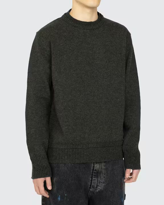 Maison Margiela o1loc1c1125 Elbow Patch Sweater in Dark Green Size US L / EU 52-54 / 3 - 3 Thumbnail