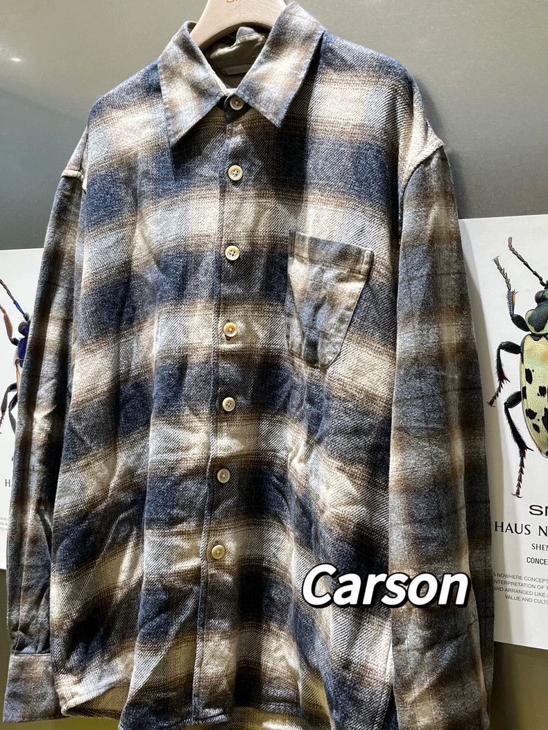 Our Legacy our legacy size 48 24fw flannel plaid long-sleeved shirt 2 Size US M / EU 48-50 / 2 - 3 Thumbnail