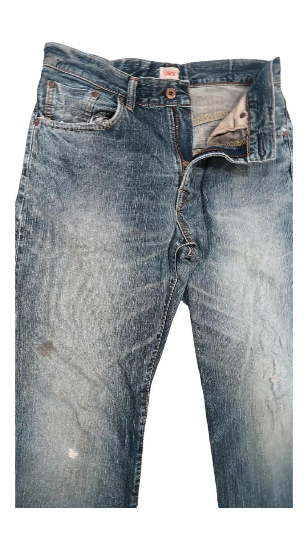 Edwin Vintage Edwin 505z Selvedge Distressed Jeans Size US 32 / EU 48 - 13 Thumbnail