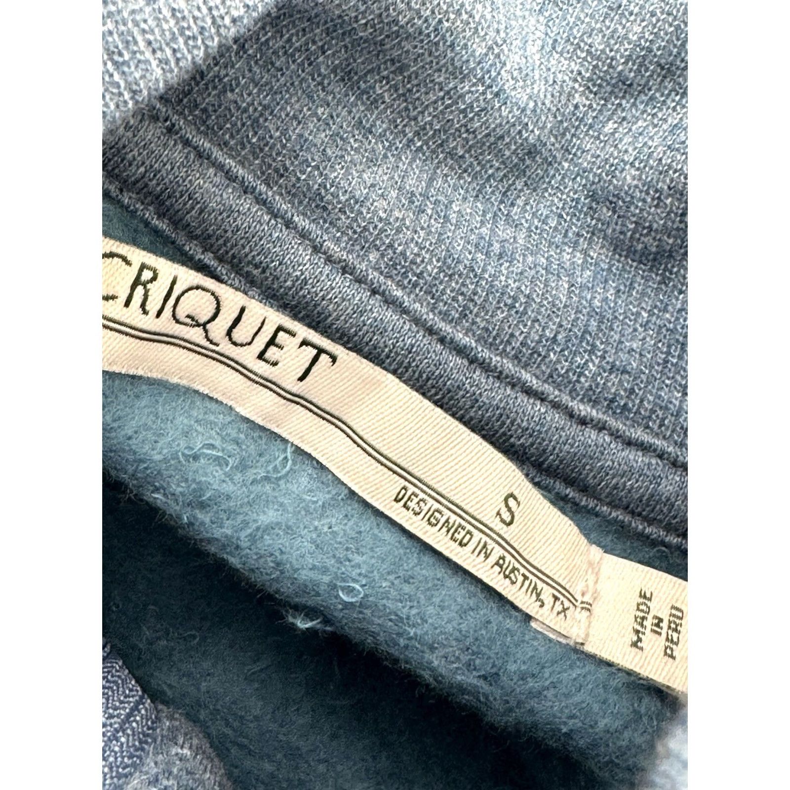 Vintage CRIQUET Sweater Fleece 1/4 Zip Pullover Jacket Mens S Blue Size US S / EU 44-46 / 1 - 4 Thumbnail