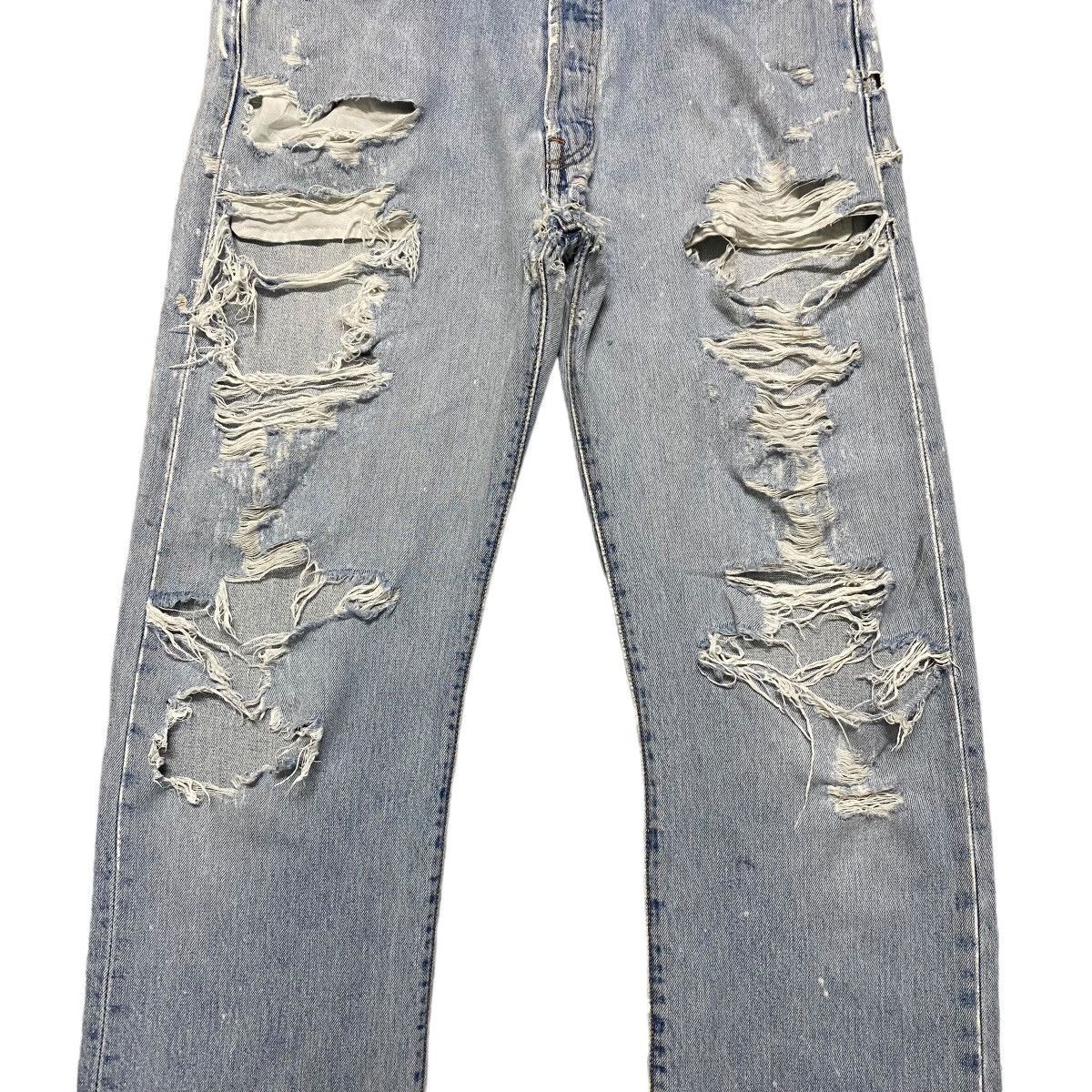 Levi's Vintage Levis 501 Thrashed Jeans Size US 34 / EU 50 - 6 Thumbnail