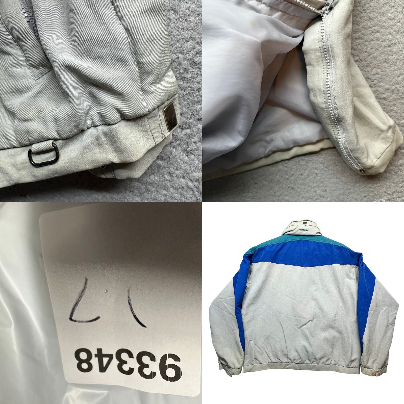 Obermeyer VINTAGE Obermeyer Windbreaker Jacket 90s Men Medium Hooded 1/2 Zip Anorak Blue Nylon Long Sleeve Pockets Jersey? Size US L / EU 52-54 / 3 - 10 Thumbnail