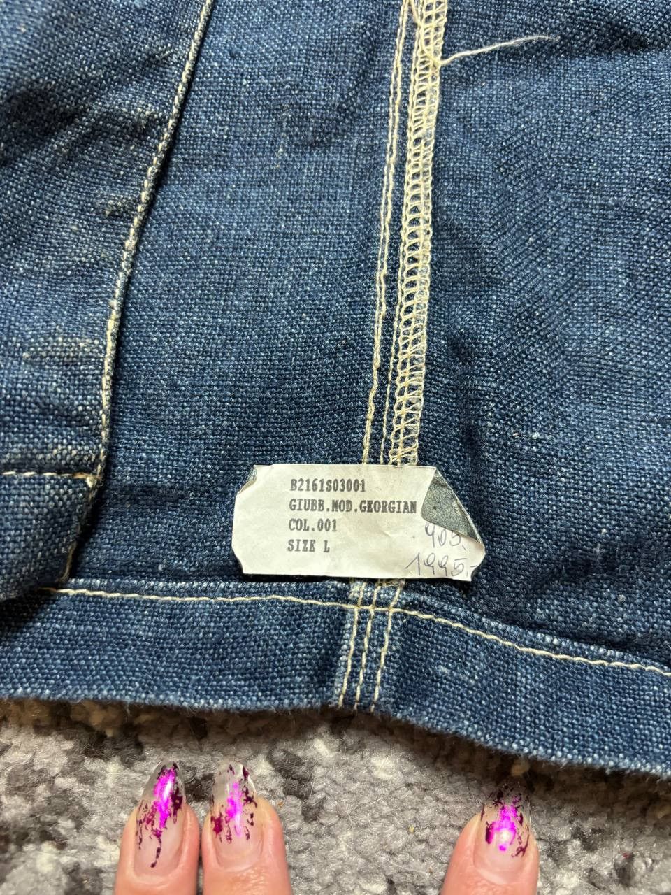 Japanese Brand × Vintage Vintage Y2K Idols South Side 90s Denim Jacket Religion Style Size US L / EU 52-54 / 3 - 8 Thumbnail