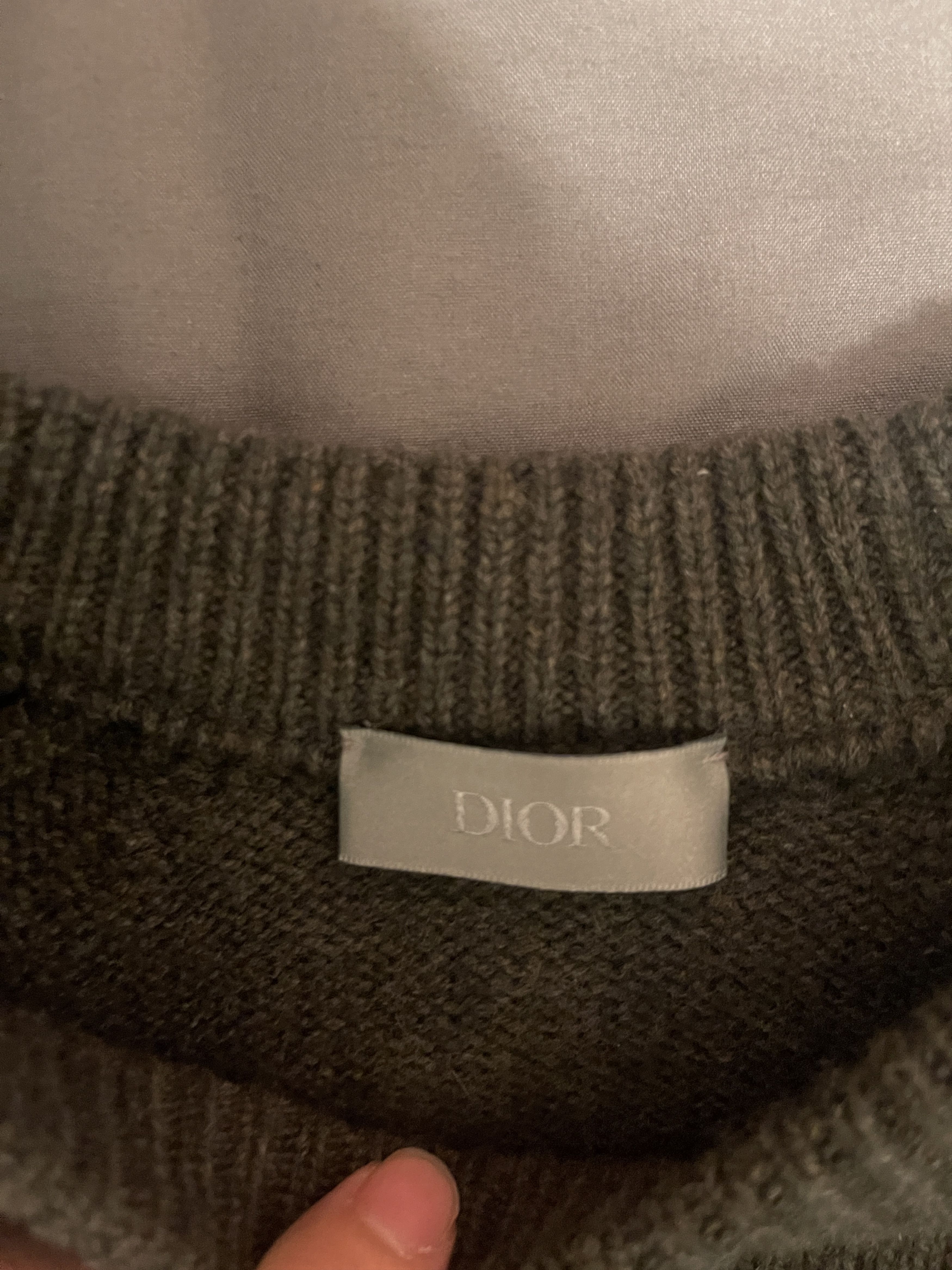Dior Classic Wool Dior Sweater Men Grey Size US S / EU 44-46 / 1 - 3 Thumbnail