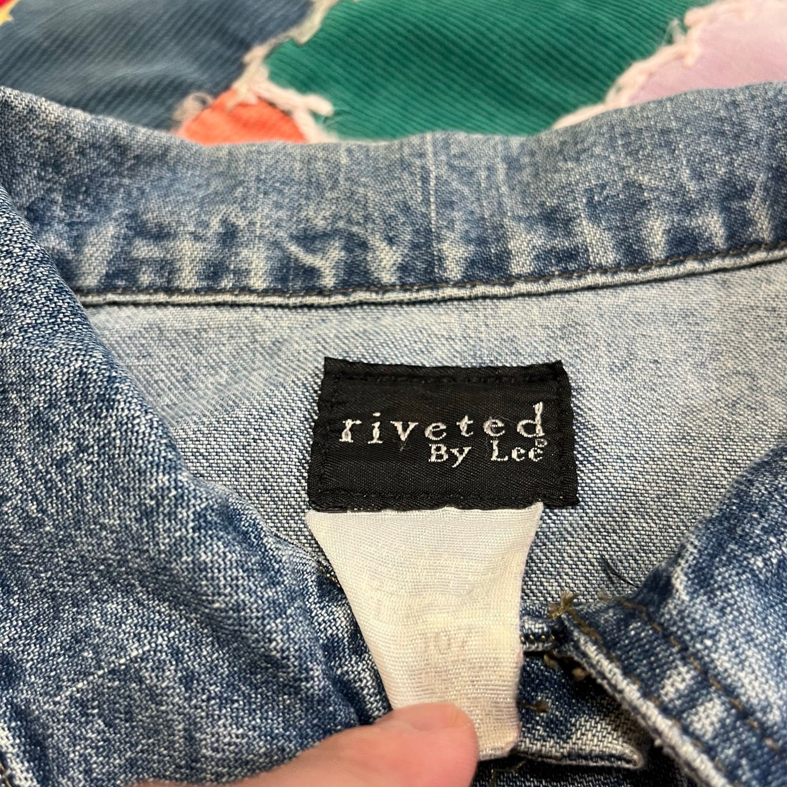 Lee Riveted Lee Medium Washed Denim Trucker Jacket Medium / Larg Size M / US 6-8 / IT 42-44 - 3 Thumbnail