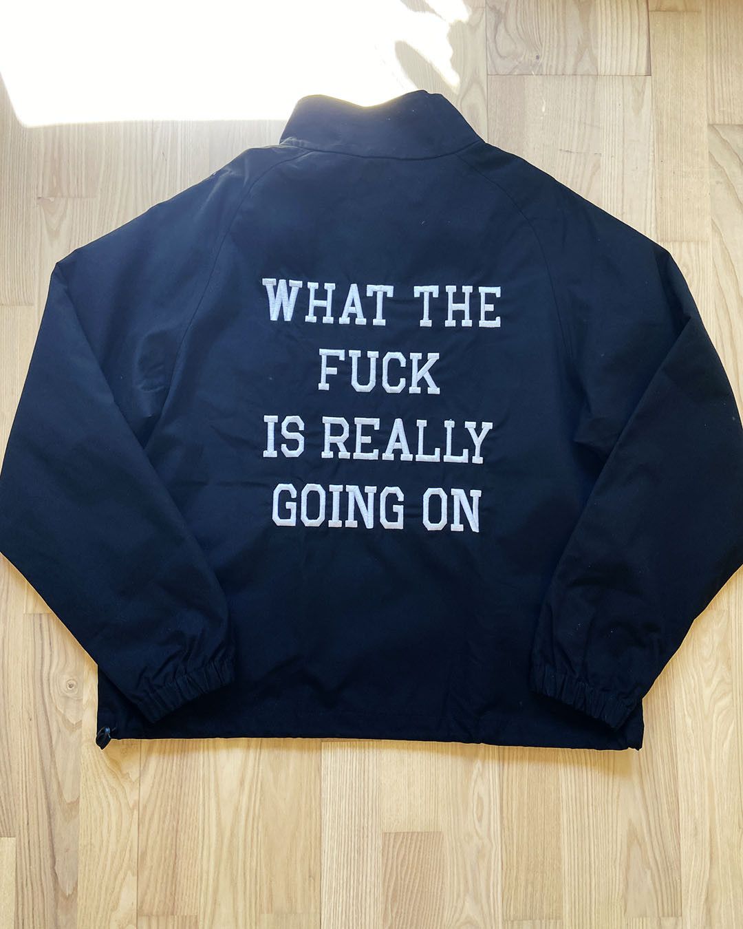 image of Freshjive Trainer Wtfirgo Jacket in Black, Men's (Size Small)