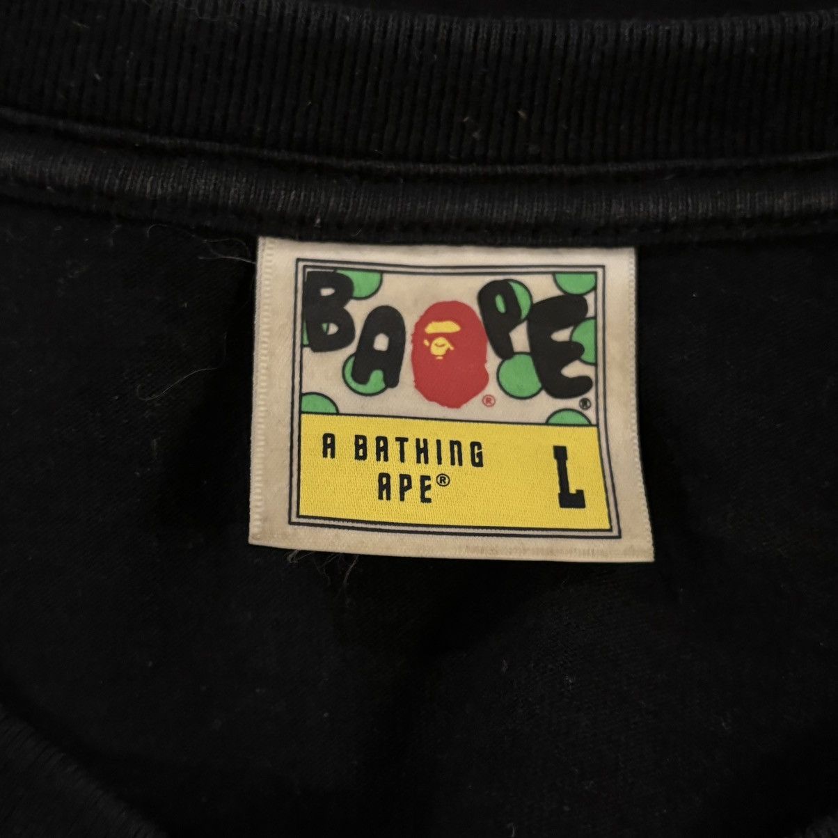 Bape Bape Black Busy Works Tee Shirt Size Large Size US L / EU 52-54 / 3 - 3 Thumbnail