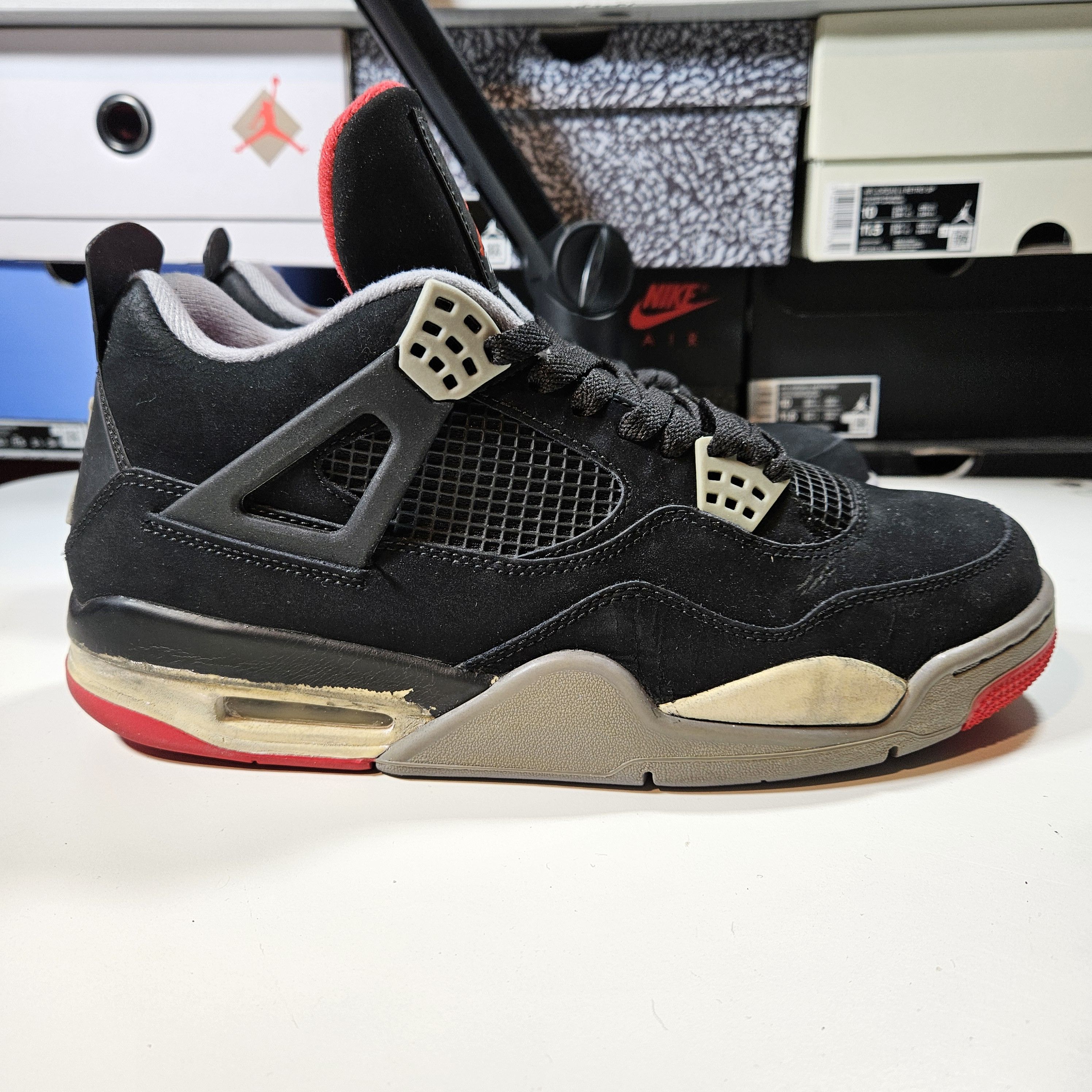 Jordan Brand Jordan 4 Retro BRED 2012 Size 11 308497089 Size US 11 / EU 44 - 2 Thumbnail