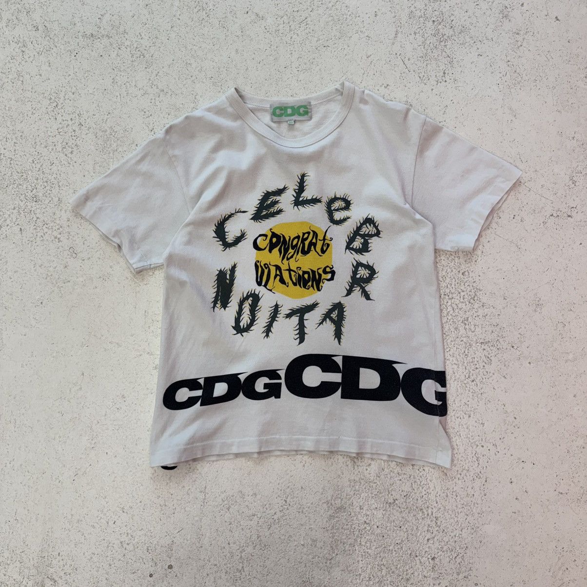 CDG x CPFM White Tee Celebrations