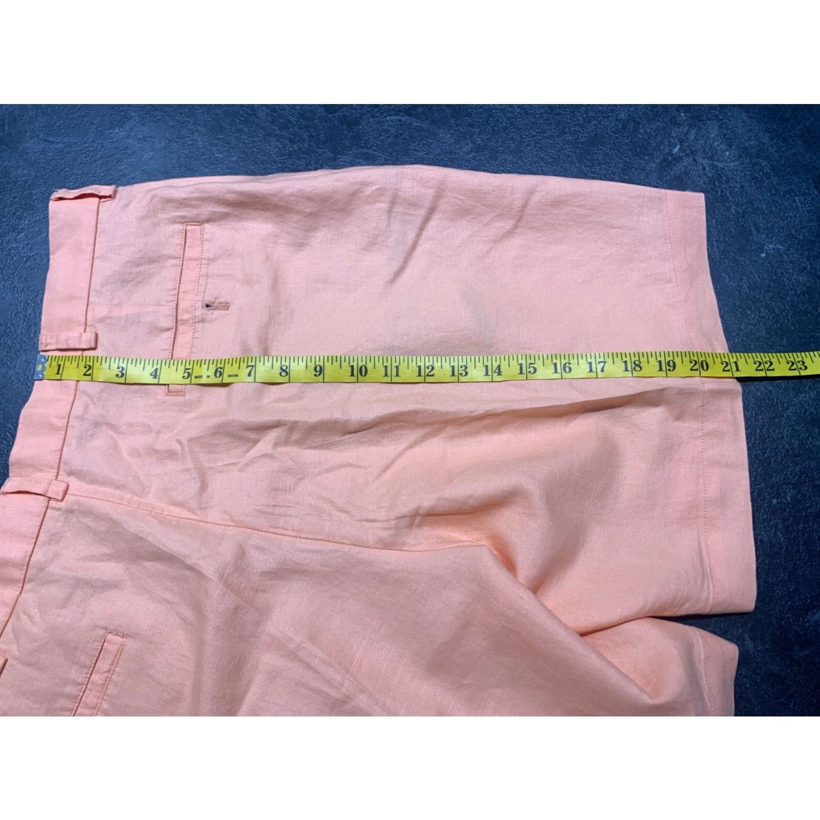 Brooks Brothers Brooks Brothers Irish Linen Bermuda Shorts Mens 38 Peach Size US 38 / EU 54 - 7 Thumbnail