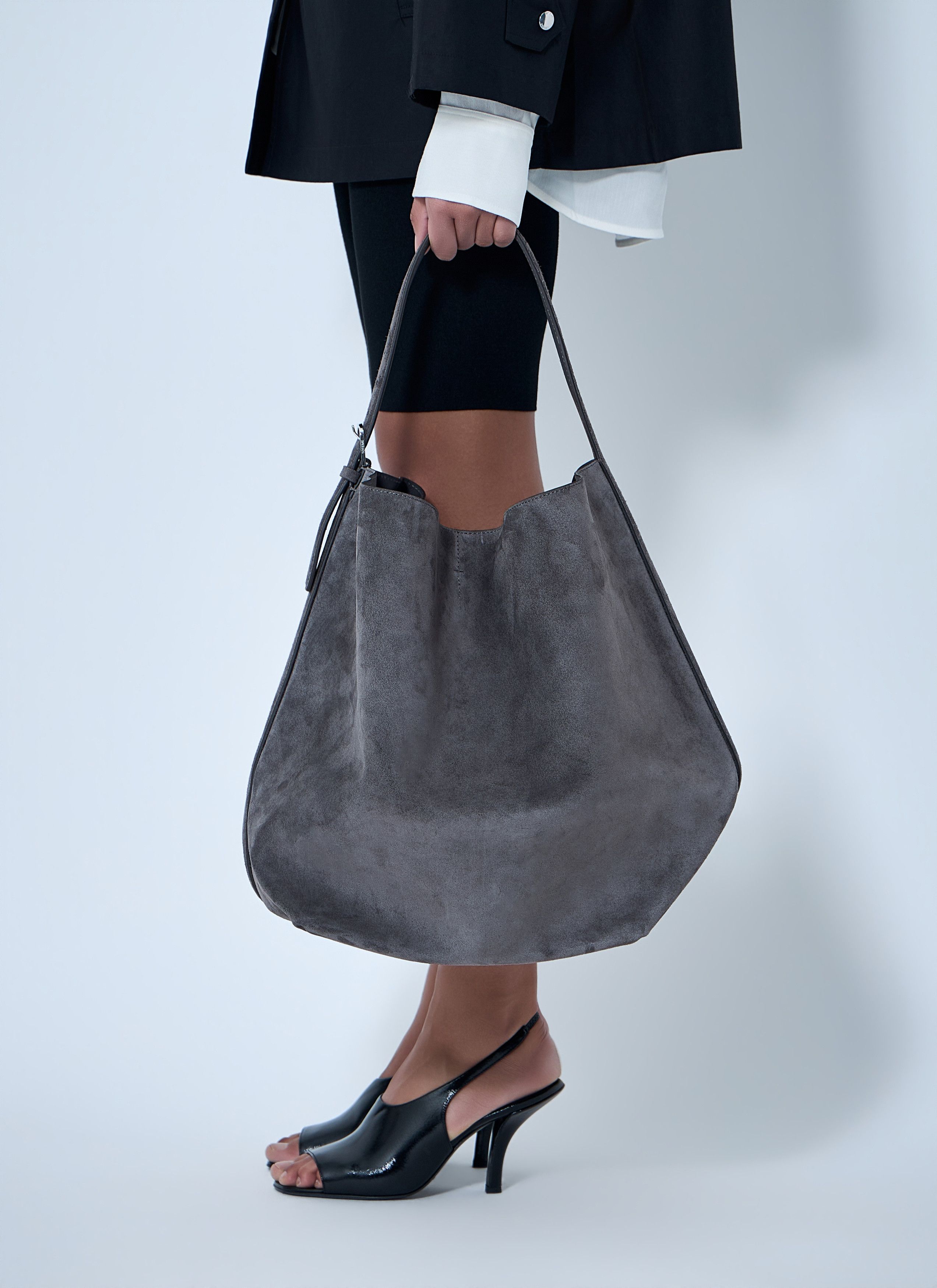 Toteme Belted Suede Tote Bag Size ONE SIZE - 1 Thumbnail