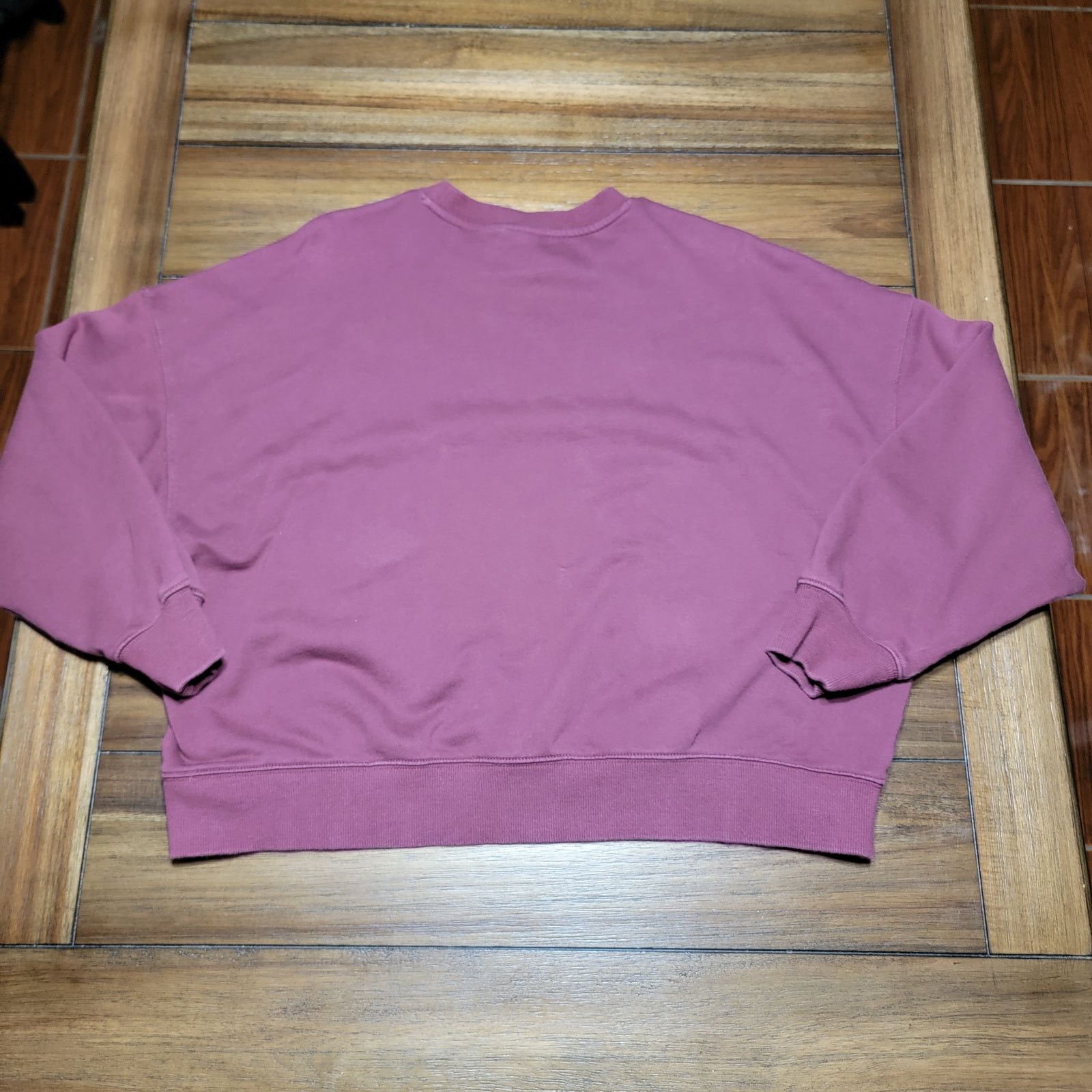 Puma Puma LS Maroon Pull-Over Oversized Sweat Shirt - Size XL Size XL / US 12-14 / IT 48-50 - 3 Thumbnail