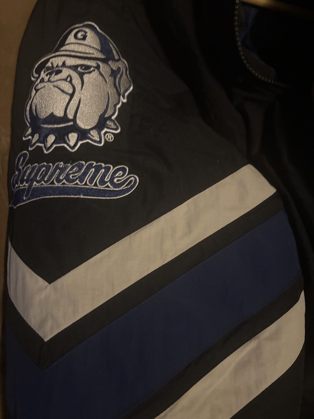 Mitchell & Ness × Supreme Supreme Mitchell & Ness Hooded Stadium Jacket Size US S / EU 44-46 / 1 - 3 Thumbnail