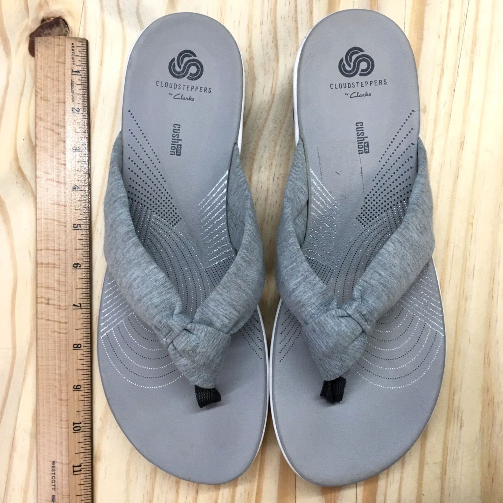 Clarks Clarks Slipper Womens 10M Gray Arla Glison Soft Cushion Slip-On Casual Sandal Size US 10 / IT 40 - 5 Thumbnail