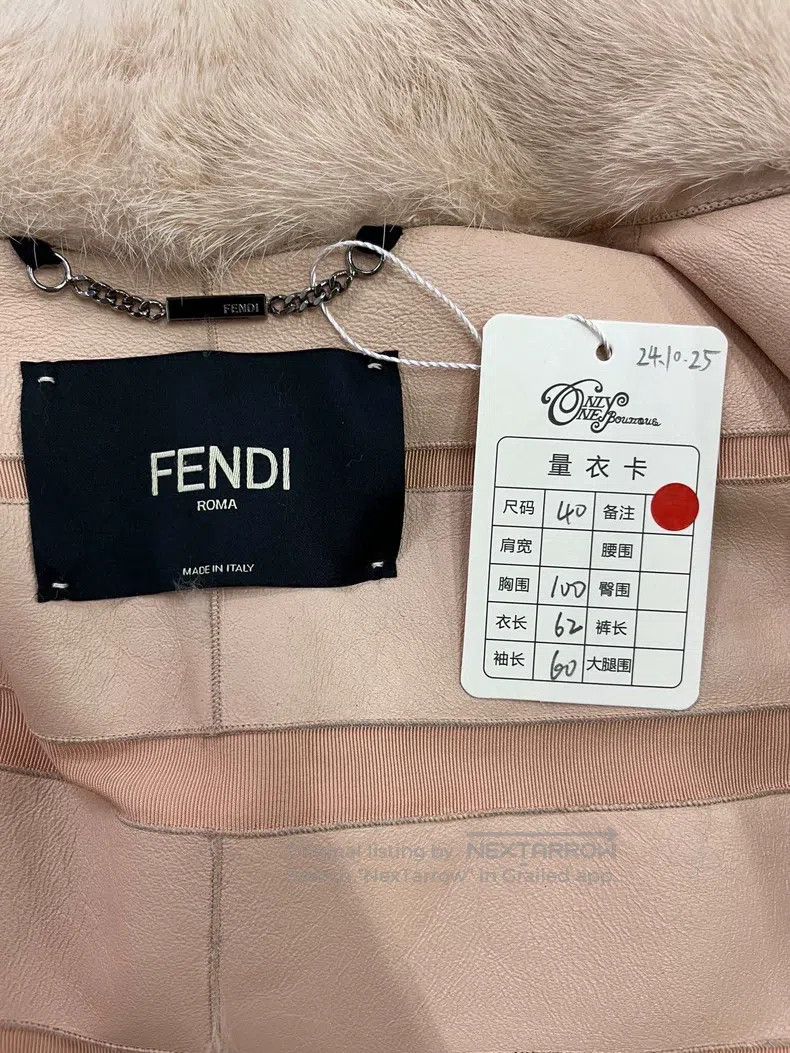 Fendi Fendi Light pink mink fur coat Size XS / US 0-2 / IT 36-38 - 4 Thumbnail