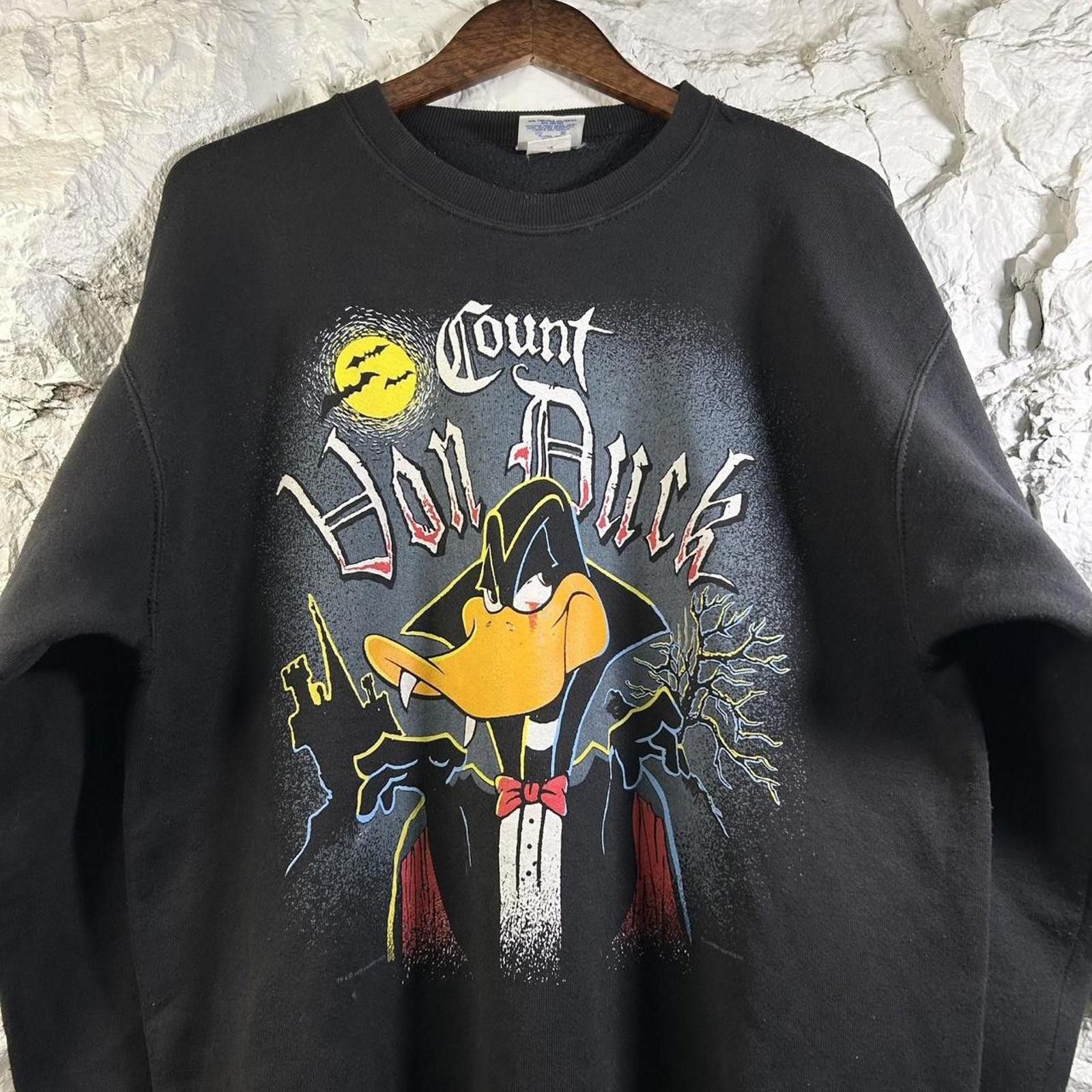 Other VTG 1993 Daffy Duck Warner Bros Count Von Duck Crewneck Size US L / EU 52-54 / 3 - 2 Thumbnail