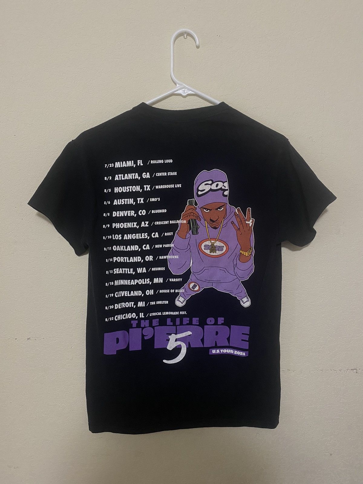 Band Tees × Vintage Pierre Bourne Tour Tee (tlop 5 2021) Size US S / EU 44-46 / 1 - 2 Thumbnail