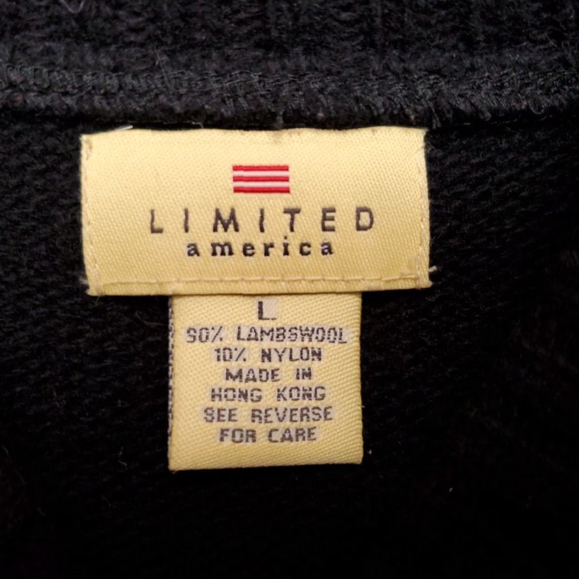 Vintage VINTAGE Limited America Wool Sweater Womens Large Black 90% Lambswool Fair Isle Nordic Geometric Size L / US 10 / IT 46 - 5 Thumbnail